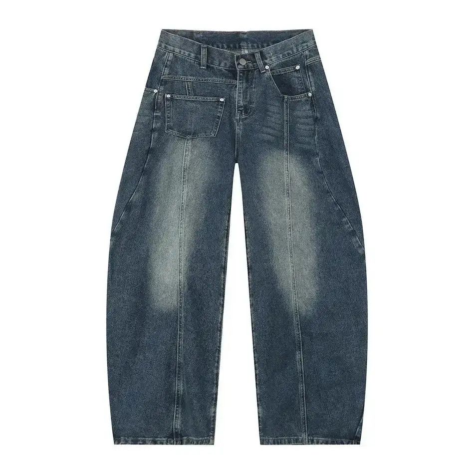 Japanese Brand Retro straight leg curved knife wide leg jeans Size US 32 / EU 48 - 6 Thumbnail