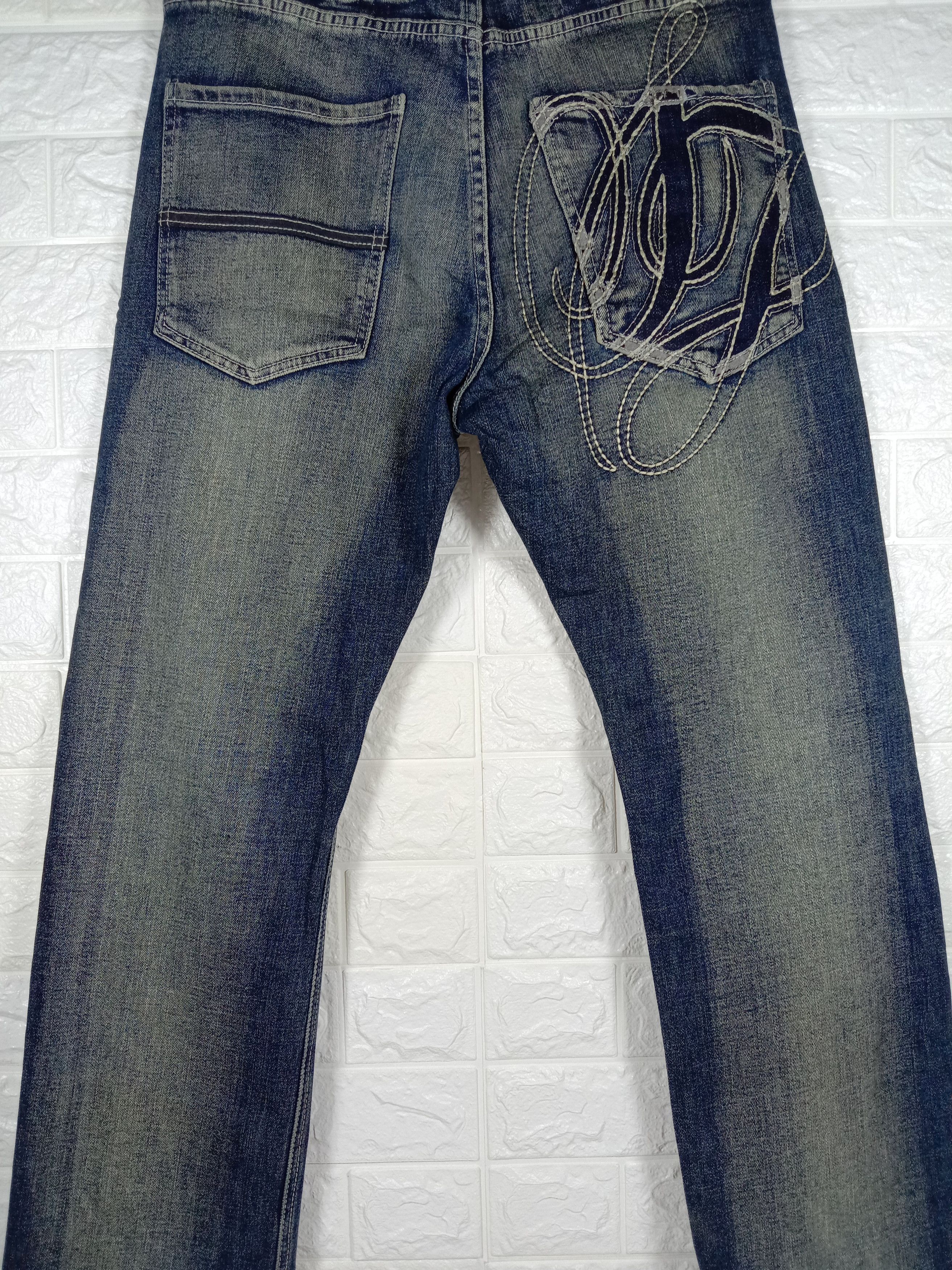 Sean John Sean John Big Logo Distressed Design Jeans Rusty Blue Denim Size US 34 / EU 50 - 7 Thumbnail