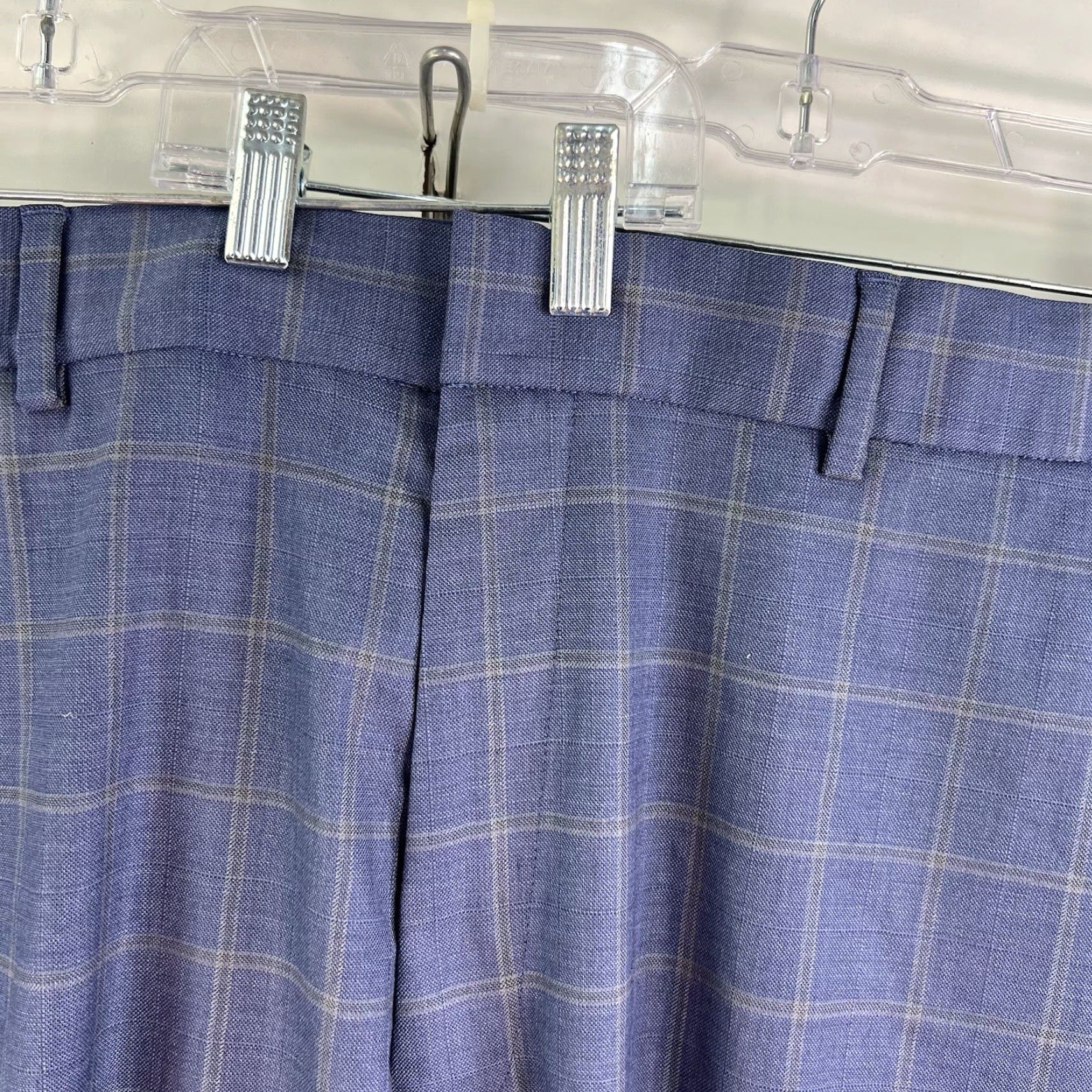 Bonobos VINTAGE Bonobos Dress Pants Mens 48 Wool Blend Check City Formal Straight Fall Winter Size US 32 / EU 48 - 3 Thumbnail
