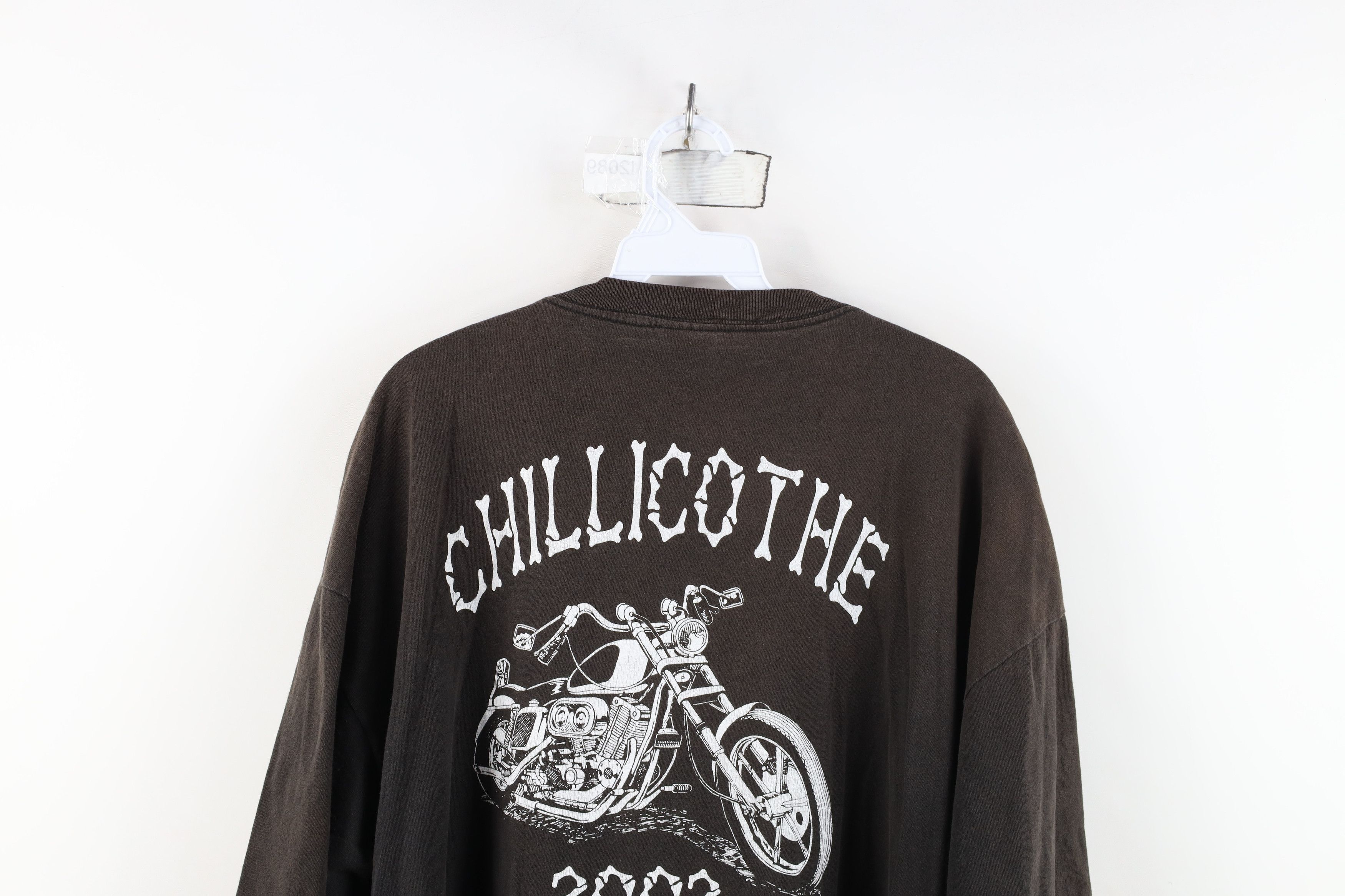 Vintage Vintage Y2K 2002 Chillicothe Motorcycle Rally Girl T-Shirt Size US XXL / EU 58 / 5 - 13 Thumbnail