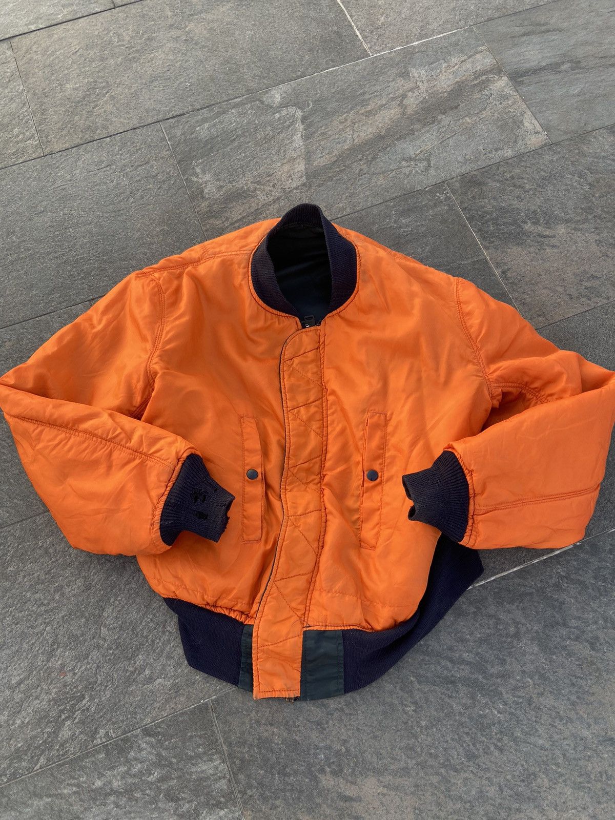 Alpha Industries Vintage Alpha Industries BOMBER flight jacket MA-1 Size US M / EU 48-50 / 2 - 3 Thumbnail