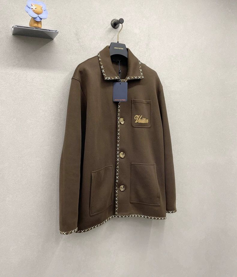 Louis Vuitton Louis Vuitton 24 new chocolate embroidered jacket Size US L / EU 52-54 / 3 - 6 Thumbnail