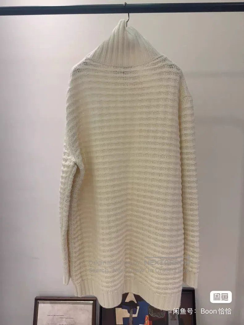 Loro Piana LORO PIANA Knitted sweater in high collar Size L / US 10 / IT 46 - 3 Thumbnail