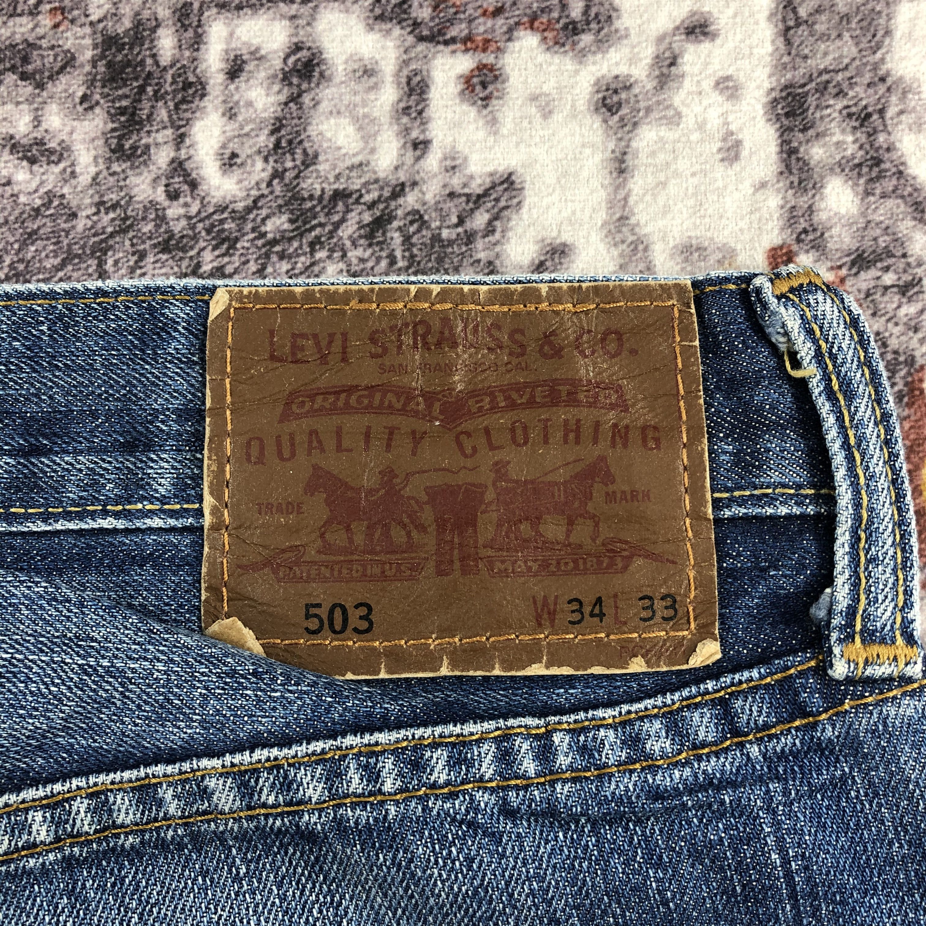 Levi's × Vintage Vintage Blue Wash Levis 503 Jeans-JM2255 Size US 35 - 7 Thumbnail