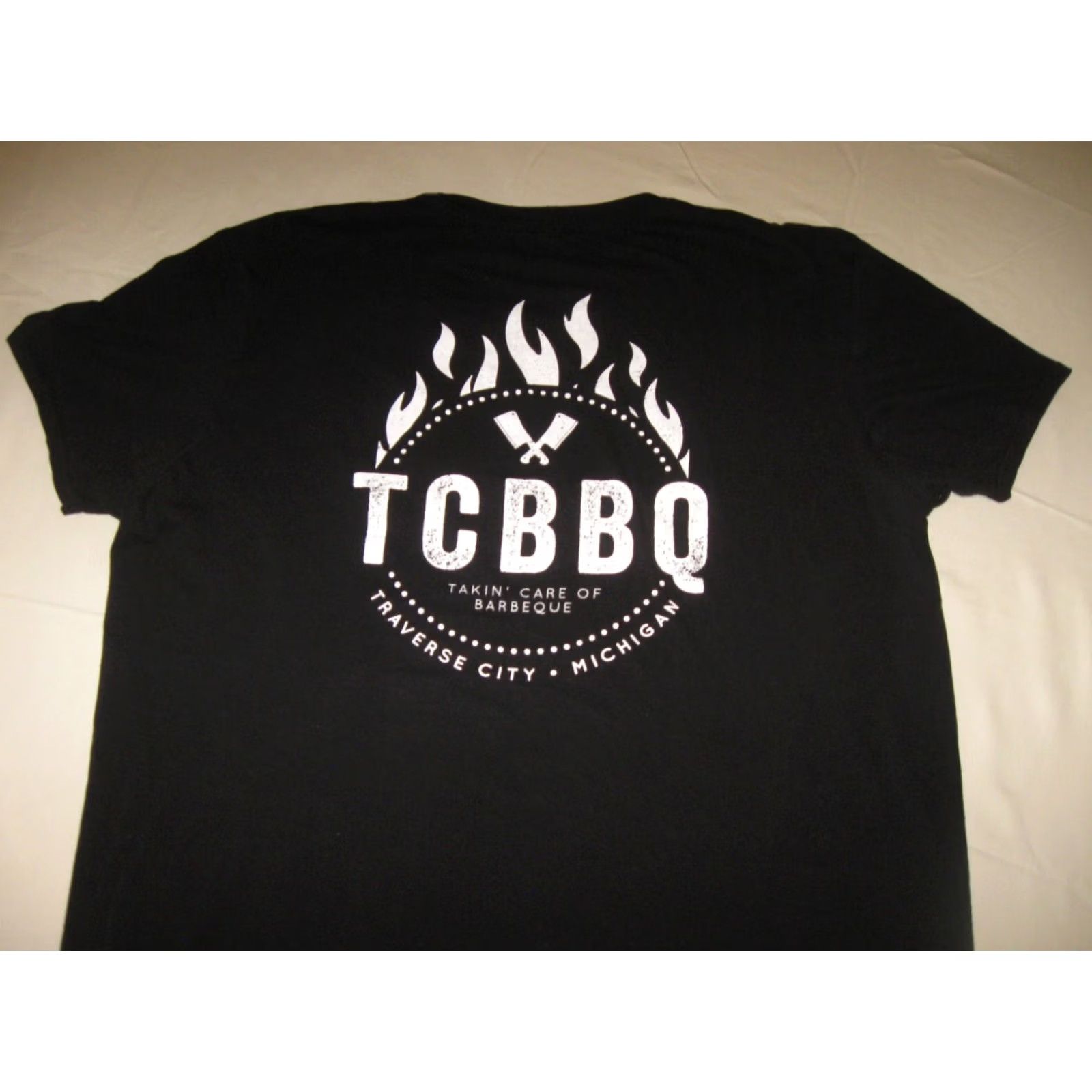 Anvil TC BBQ Traverse City Michigan Shirt Mens XL Fashion Graphic Print Size US XL / EU 56 / 4 - 4 Thumbnail
