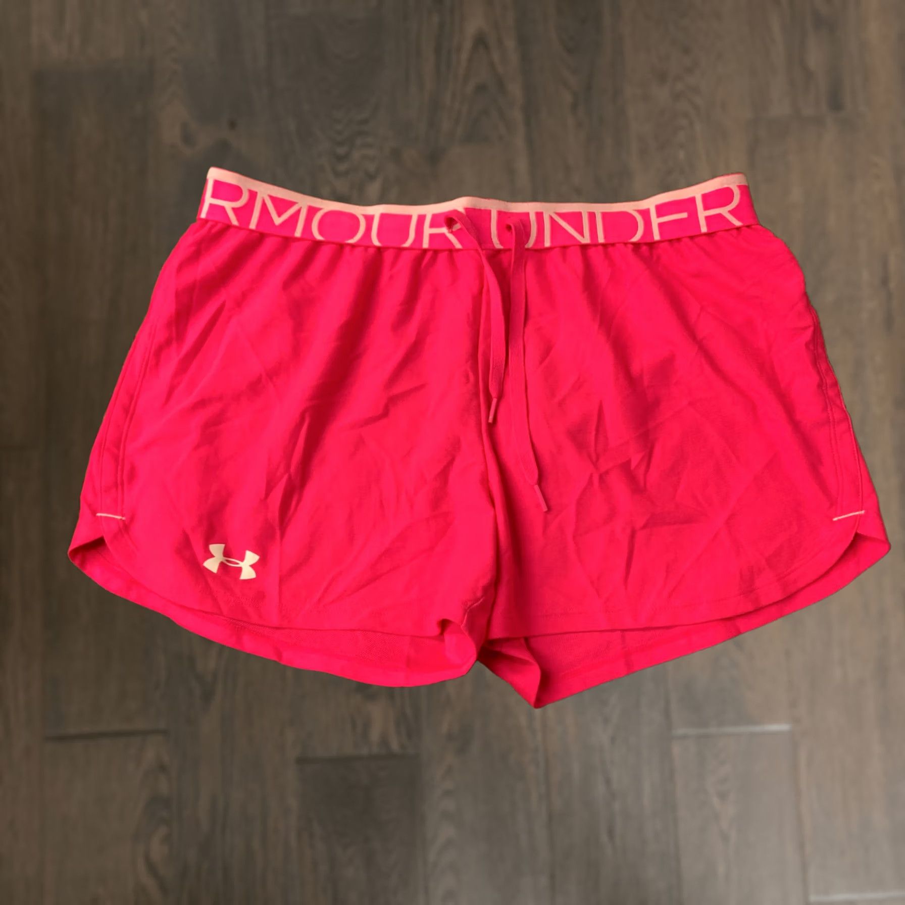 Nike NIKE TRAINING SHORTS Women M Pink and White - 28 cm 38 cm Low Rise Classic Fit Sport Performance/Activity: Cross Training Size 32" / US 10 / IT 46 - 1 Thumbnail