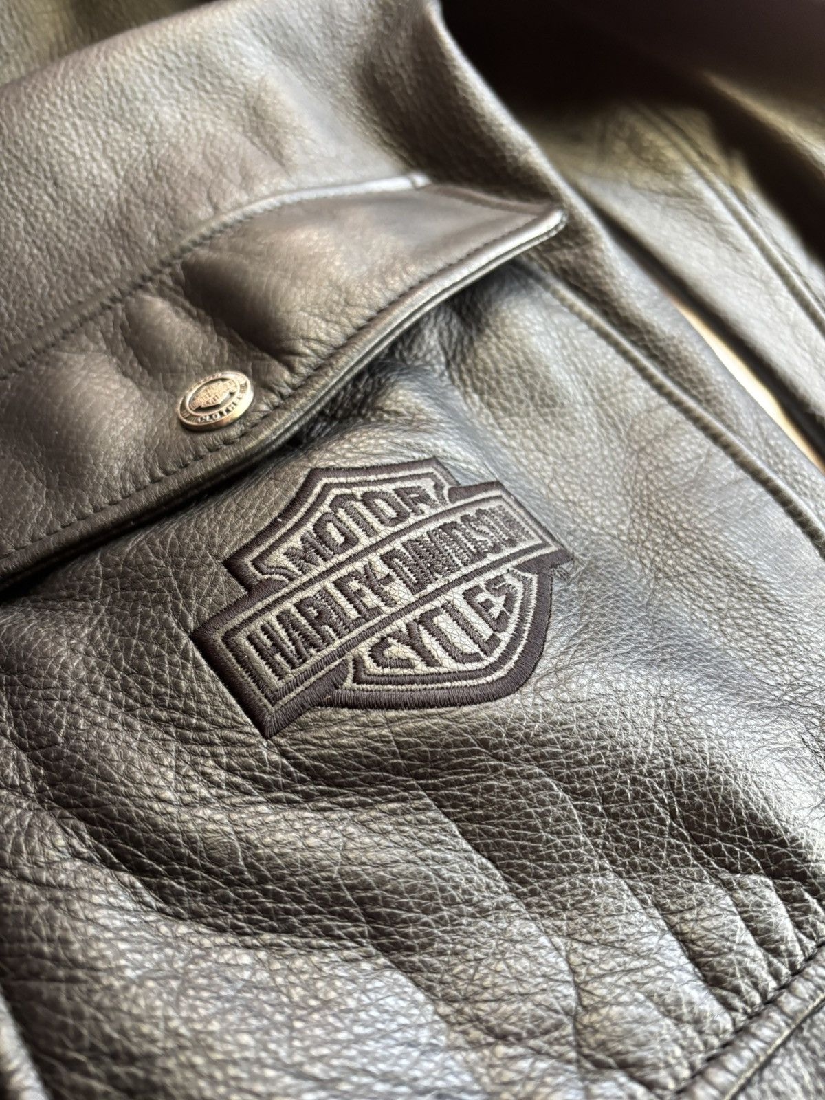 Harley Davidson HARLEY DAVIDSON LEATHER JACKET Size US XL / EU 56 / 4 - 19 Thumbnail