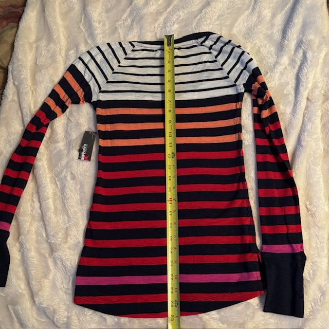 Garage Garage Striped Henley Top Ladies Junior Size XS NWT Size XS / US 0-2 / IT 36-38 - 9 Thumbnail