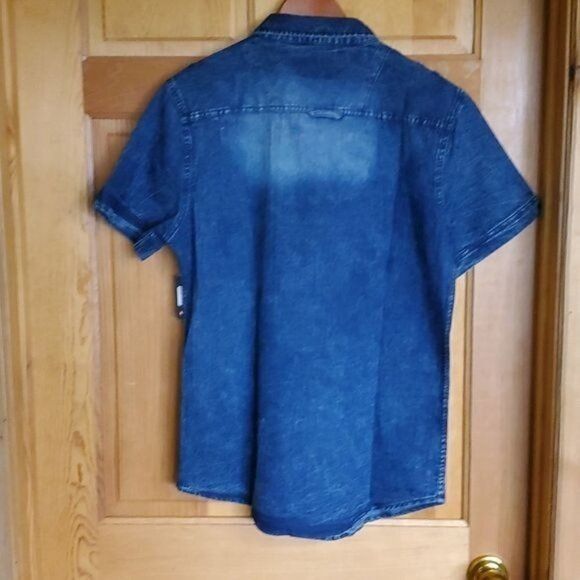 Airwalk Airwalk Stretch Sz. M Cloud Blue Jean Short Sleeve Full Butt Size M / US 6-8 / IT 42-44 - 6 Thumbnail