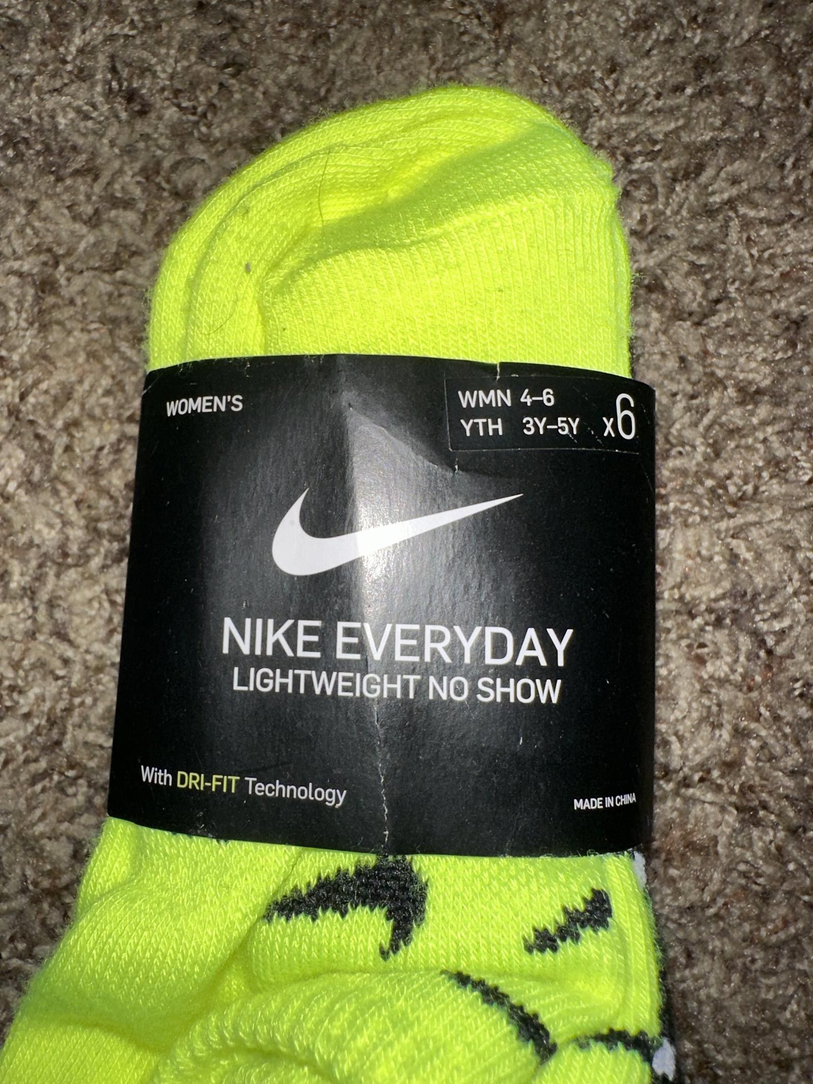 Nike Nike Everyday No Show Socks Multicolor 6 Pack Size ONE SIZE - 2 Thumbnail
