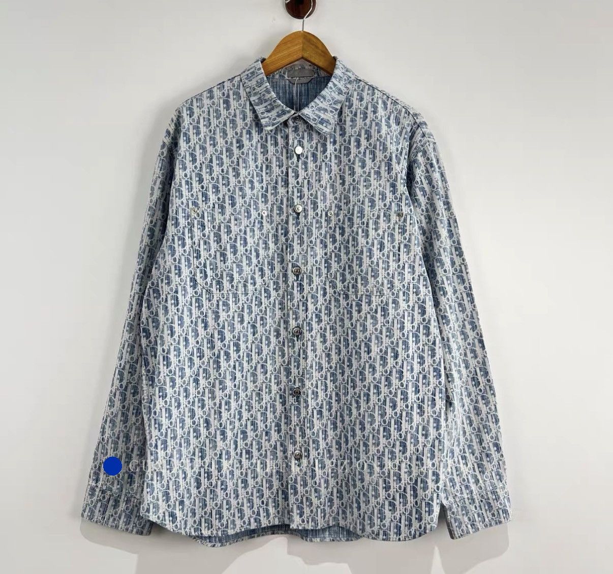 Dior Vintage Monogram Denim Button-Up Shirt Size US XS / EU 42 / 0 - 1 Thumbnail