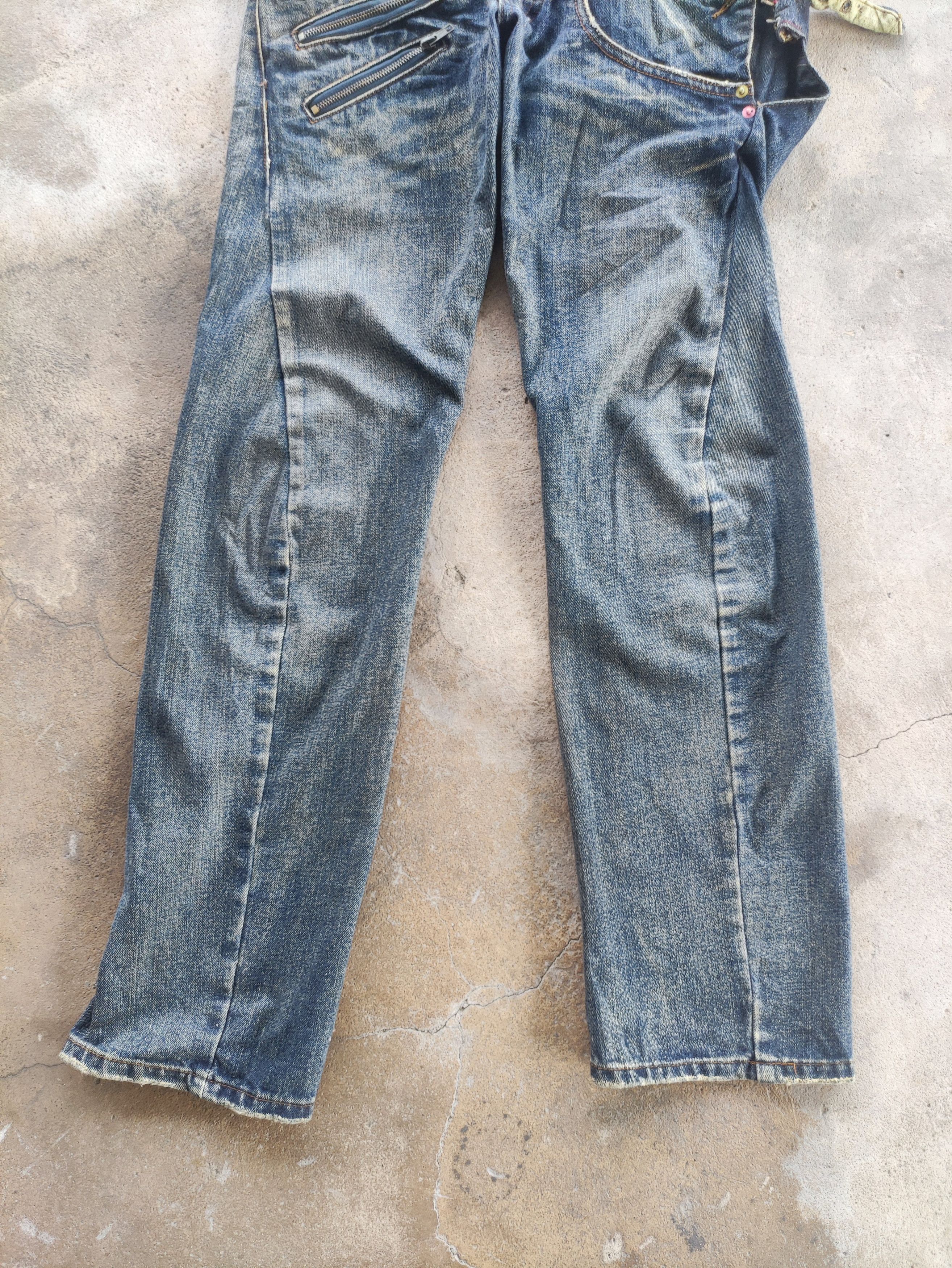 Japanese Brand Vintage Japanese Brand Double Waist Denim Faded Pants Size US 30 / EU 46 - 4 Thumbnail