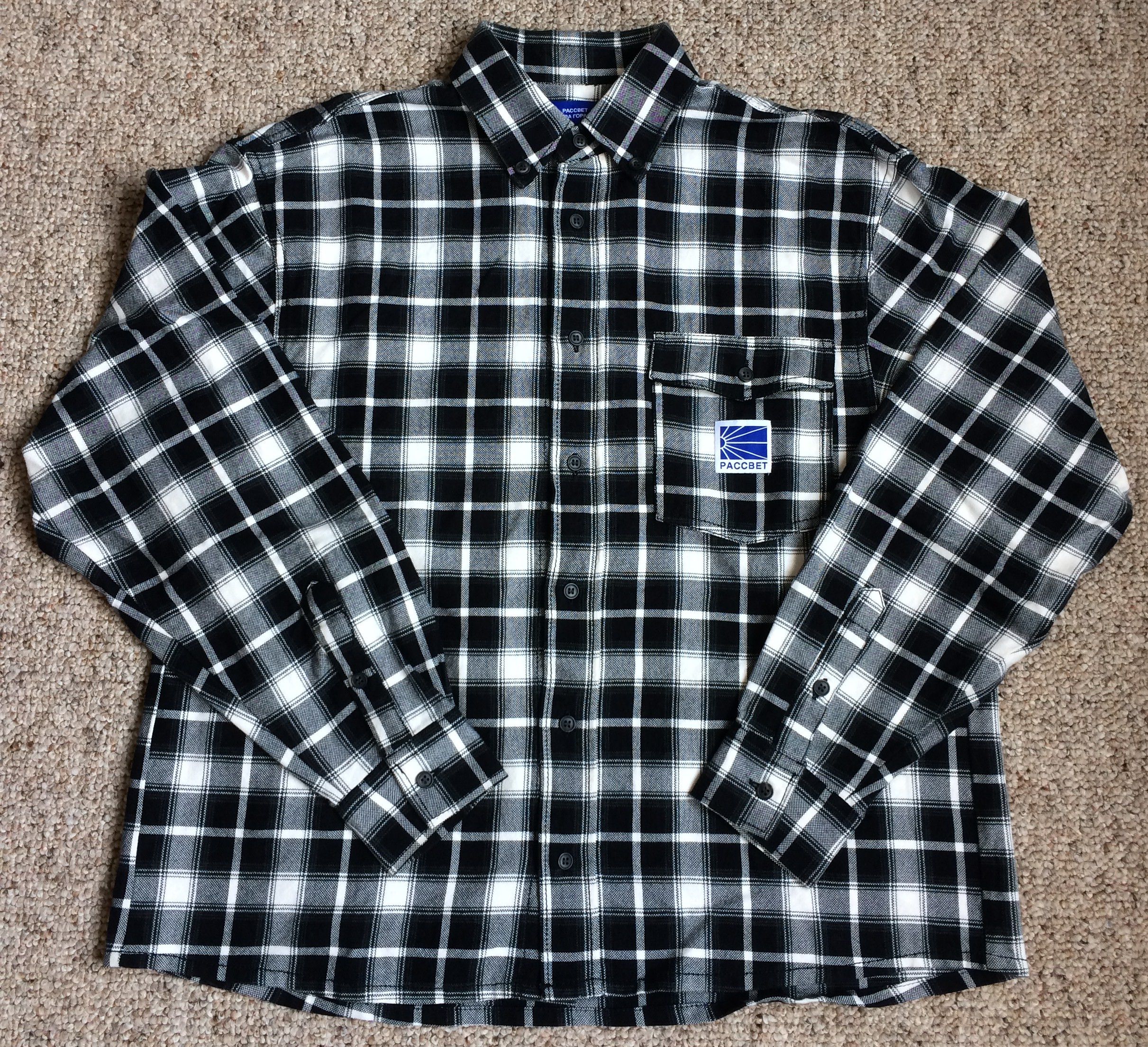 PACCBET PACCBET Check Flannel Button Up Shirt Size US M / EU 48-50 / 2 - 1 Thumbnail