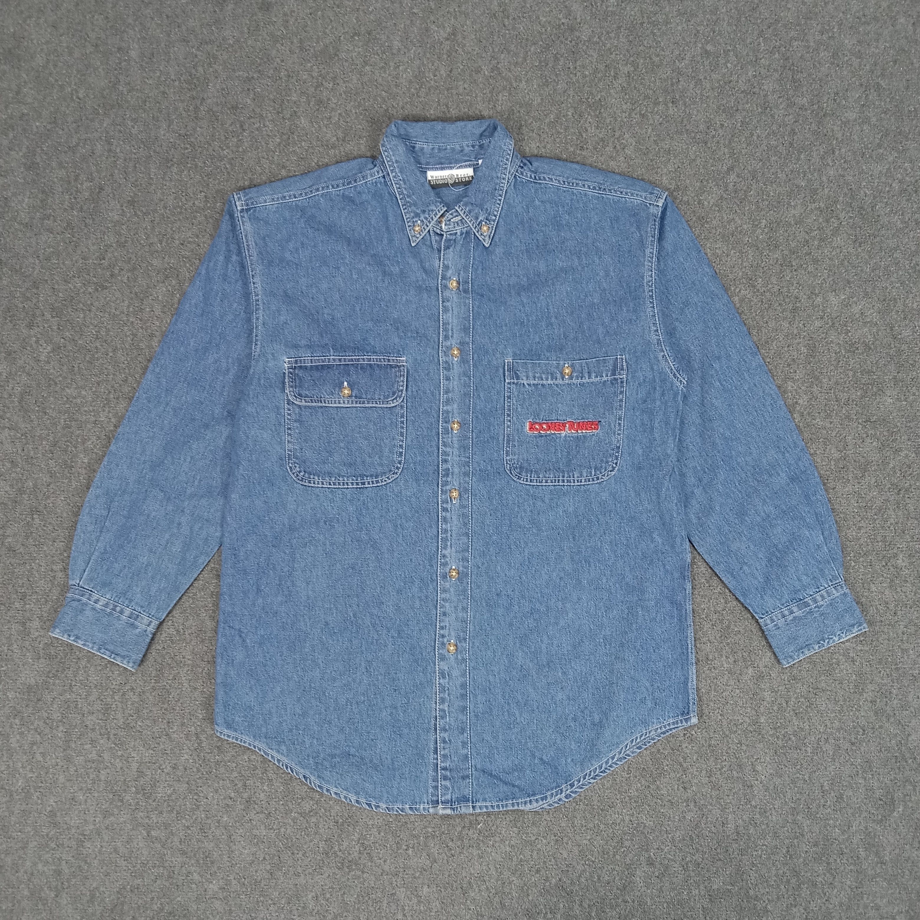 Cartoon Network × Vintage Looney Tunes Embroidery Logo Cartoon Shirt Button Up Size US L / EU 52-54 / 3 - 4 Thumbnail