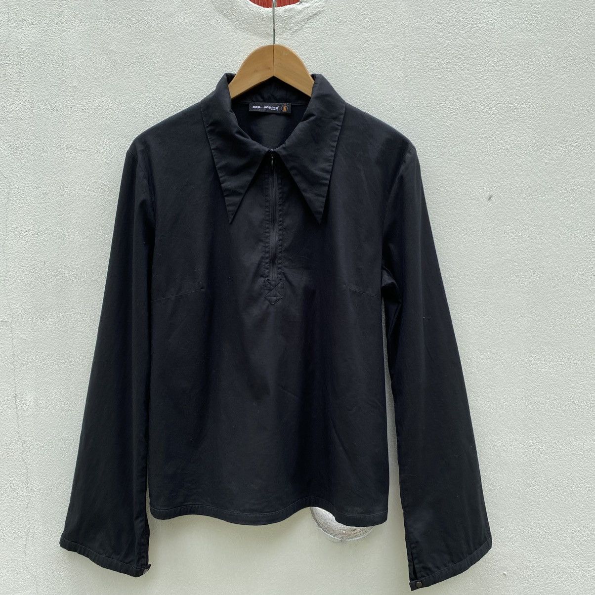 Cop Copine COP. COPINE Black Zip-Collar Blouse Size XS / US 0-2 / IT 36-38 - 24 Thumbnail