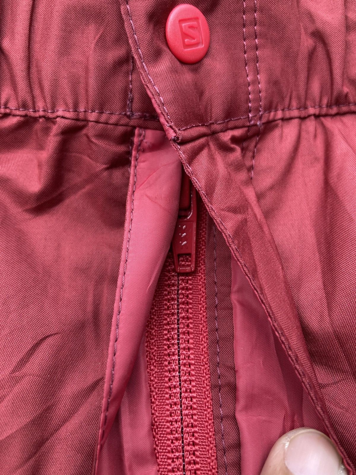 Salomon Salomon Maroon Polyester Track Insulated Thermal Pants Size US 32 / EU 48 - 5 Thumbnail