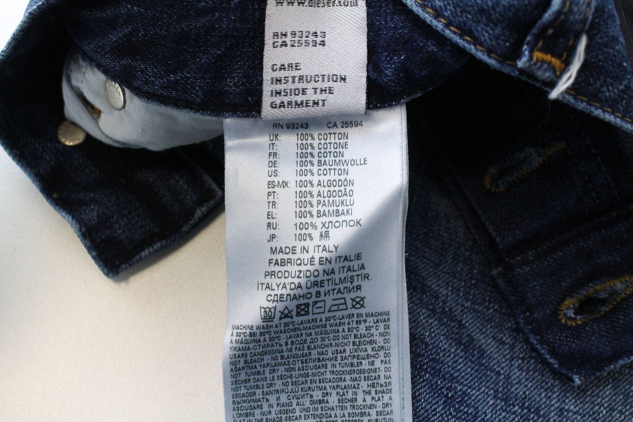 Diesel ARYEL 080AH W24/L32 Blue Ripped Jeans 71394 Size 24" / US 00 / IT 34 - 8 Thumbnail
