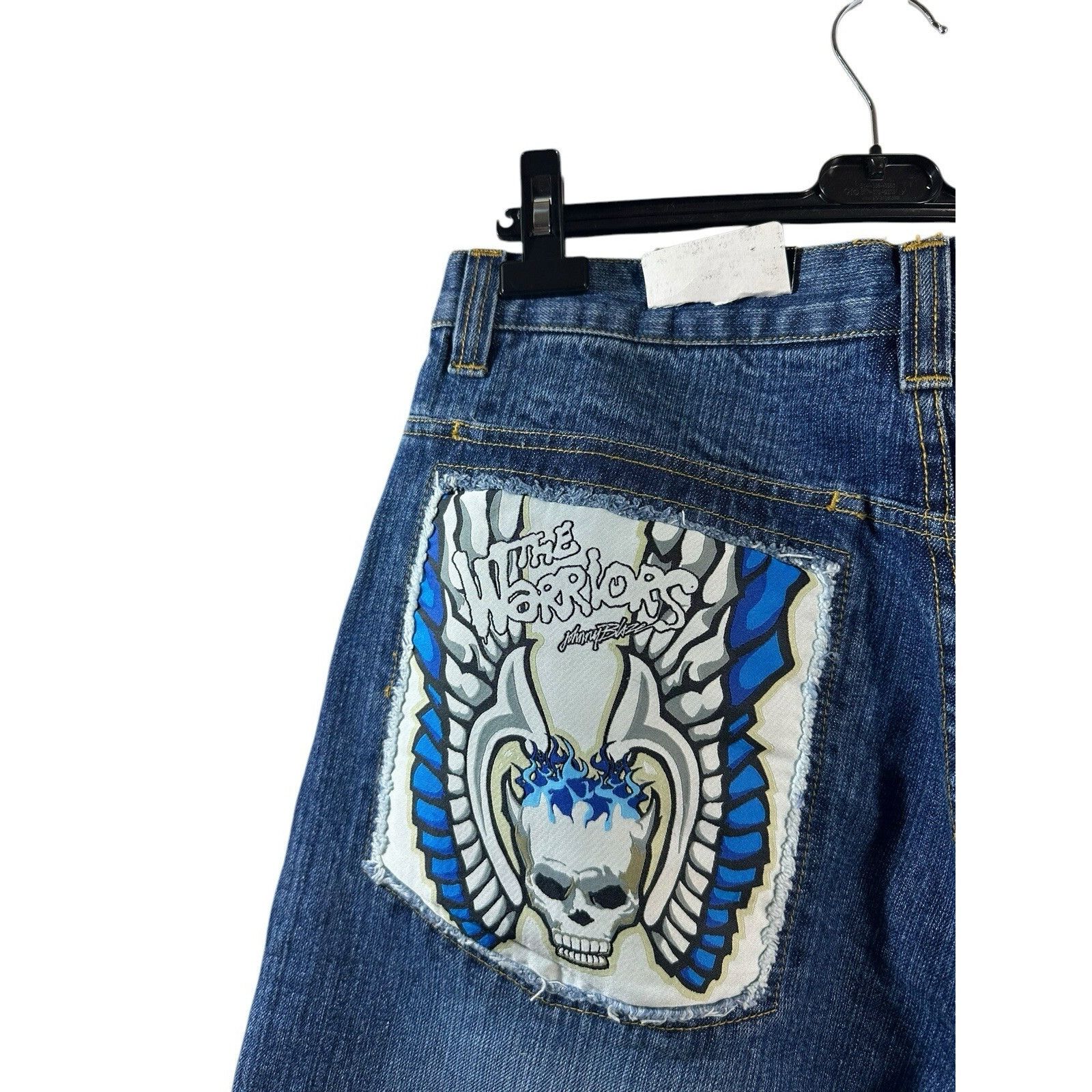 Other Vintage Johnny Blaze X The Warriors Rare Cargo Denim Jeans Y Size US 36 / EU 52 - 8 Thumbnail