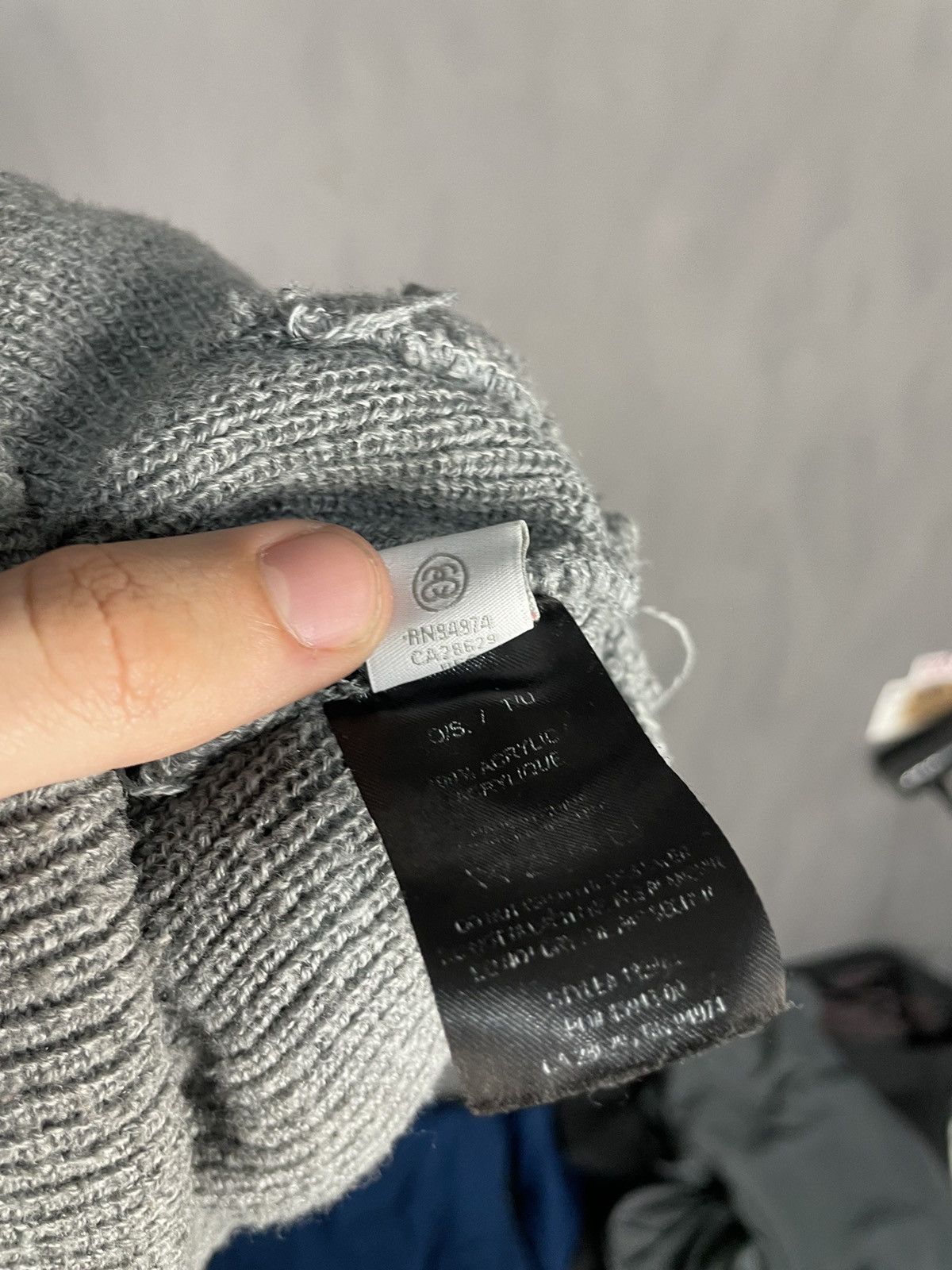 Stussy Gray Stussy Beanie Size ONE SIZE - 5 Thumbnail