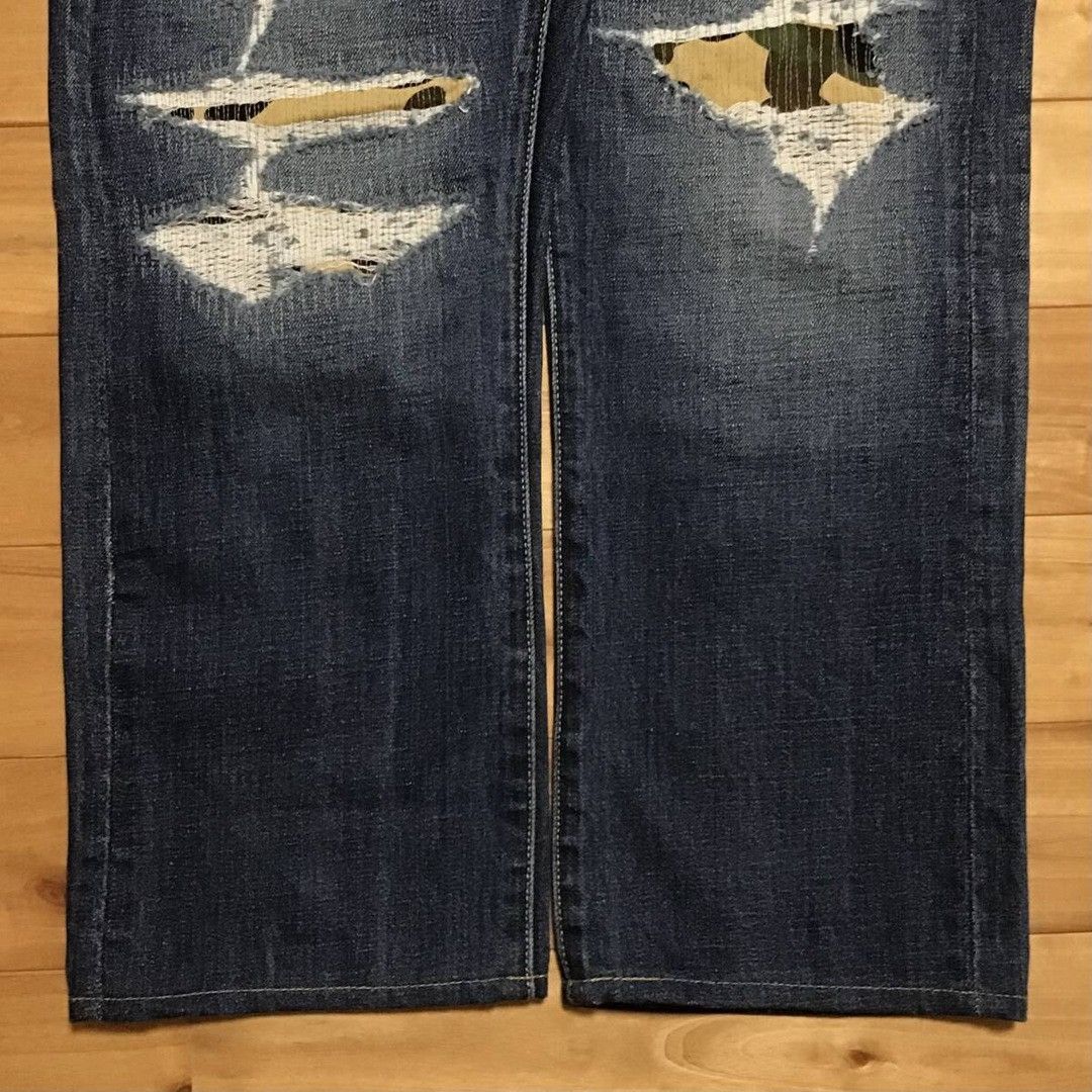 Bape BAPE CAMO Damage denim pants a bathing ape ★size L Size US 34 / EU 50 - 8 Thumbnail