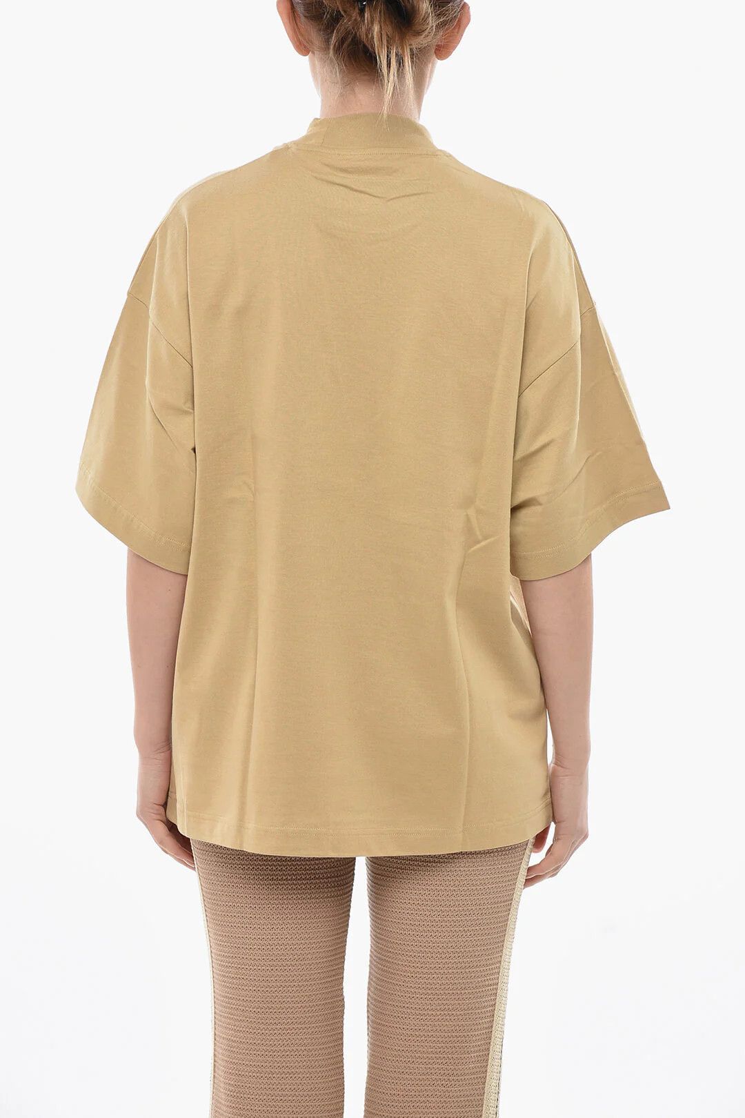 Palm Angels og1mm0326 Cotton Loose-Fit T-Shirt in Beige Size XS / US 0-2 / IT 36-38 - 2 Thumbnail