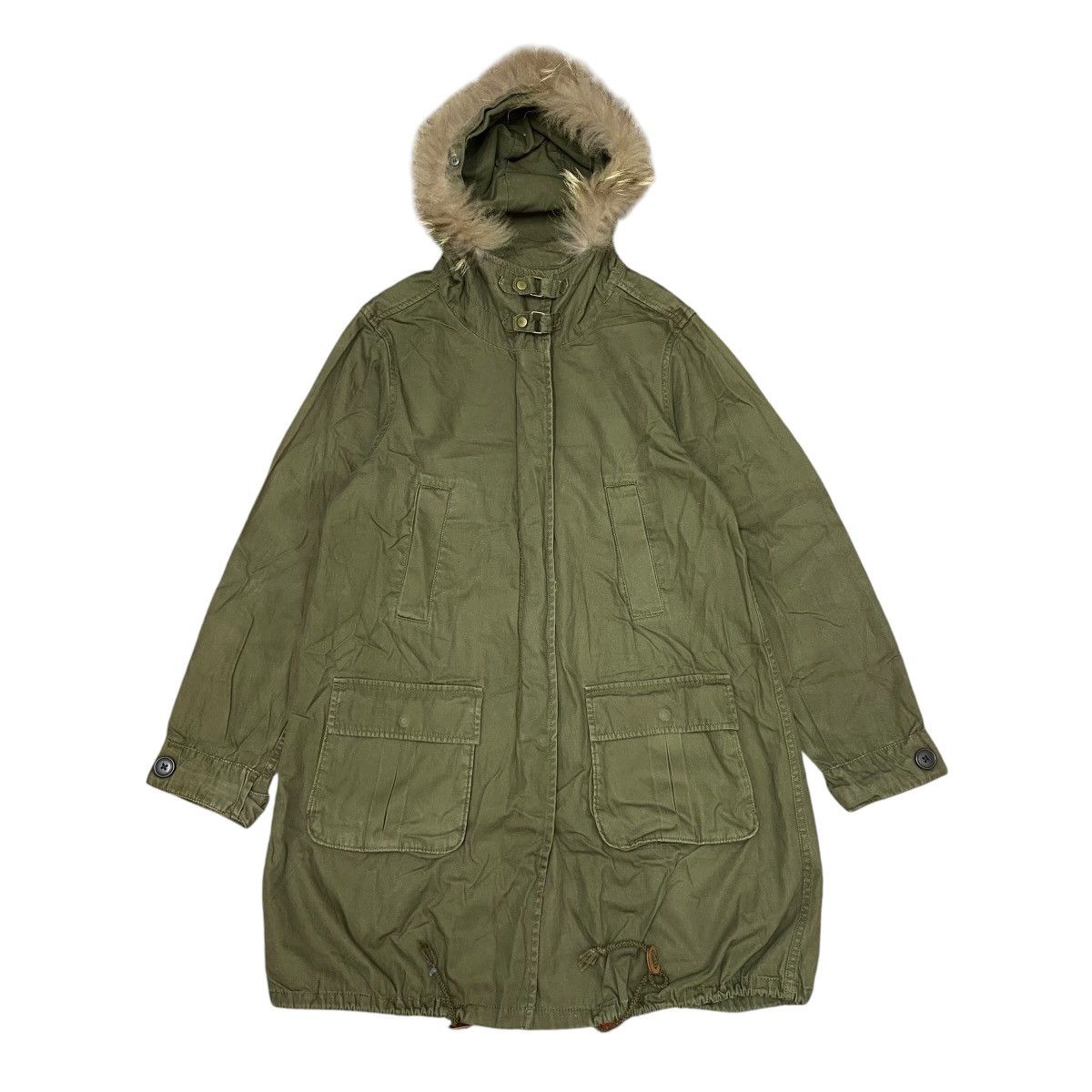 Japanese Brand SUCHA-GLOBAL WORK VINTAGE MILITARY PARKA FUR HOOD JACKET Size US M / EU 48-50 / 2 - 1 Thumbnail