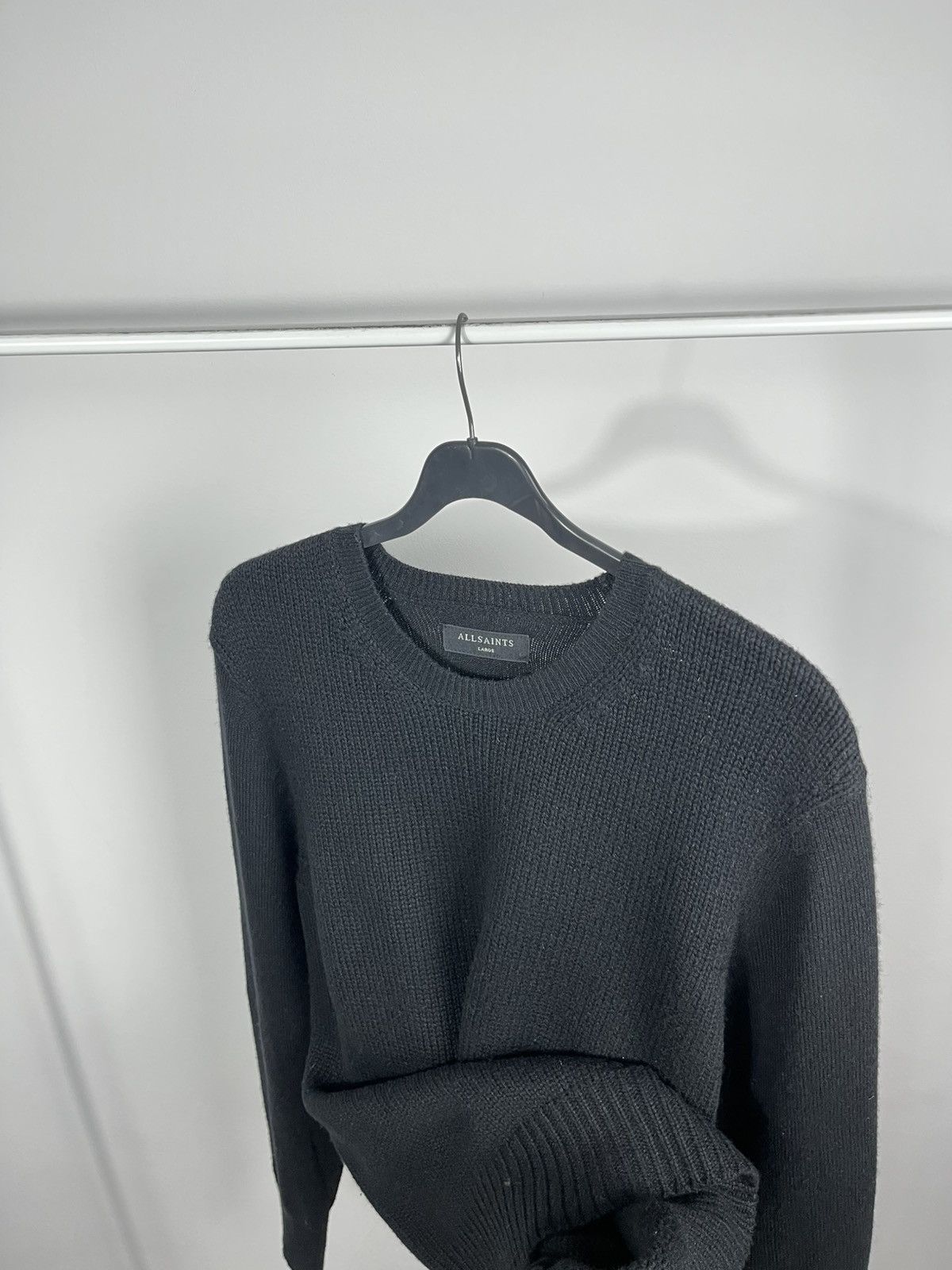 Allsaints AllSaints black wool blend Arley crew knit sweater L Size US L / EU 52-54 / 3 - 6 Thumbnail