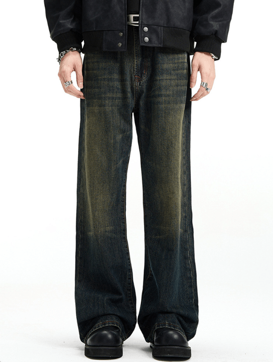 Japanese Brand × Jean Vintage distressed straight Cleanfit loose casual jeans Size US 32 / EU 48 - 1 Thumbnail