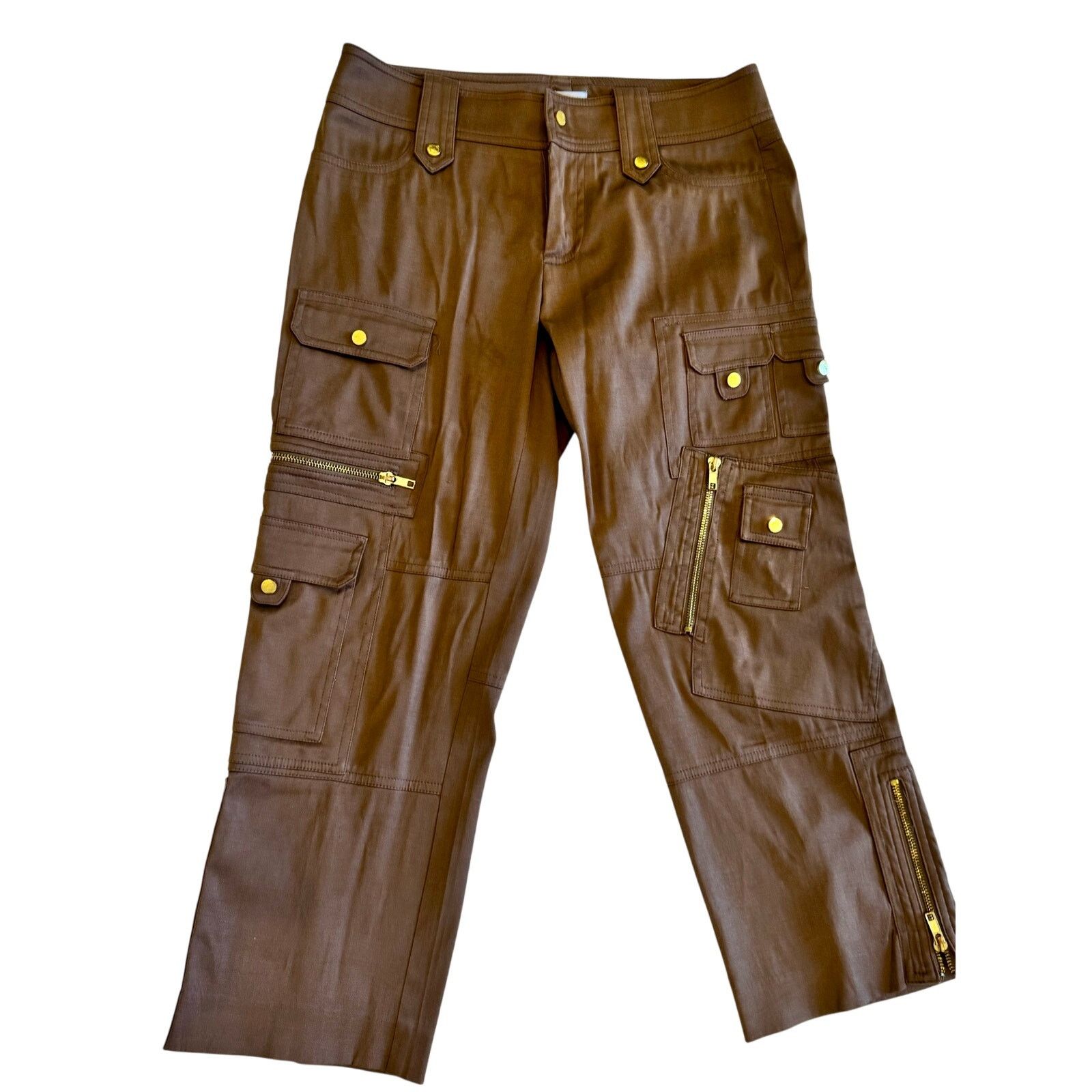 Other Cache Chocolate Brown Capri Pants – High Rise, Soft Fabric Size 30" / US 8 / IT 44 - 1 Thumbnail