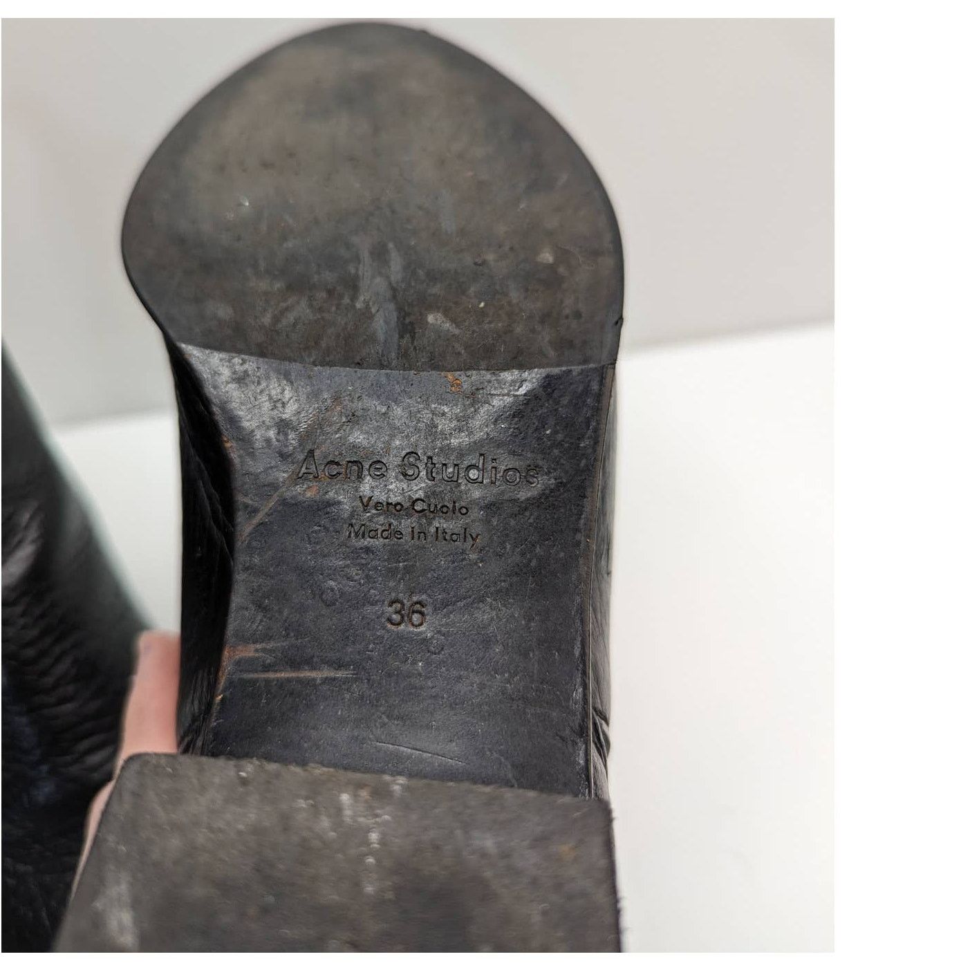 Acne Studios Acne Leather Jensen leather ankle boots black sz 36 (US 5.5) Size US 6 / IT 36 - 9 Thumbnail