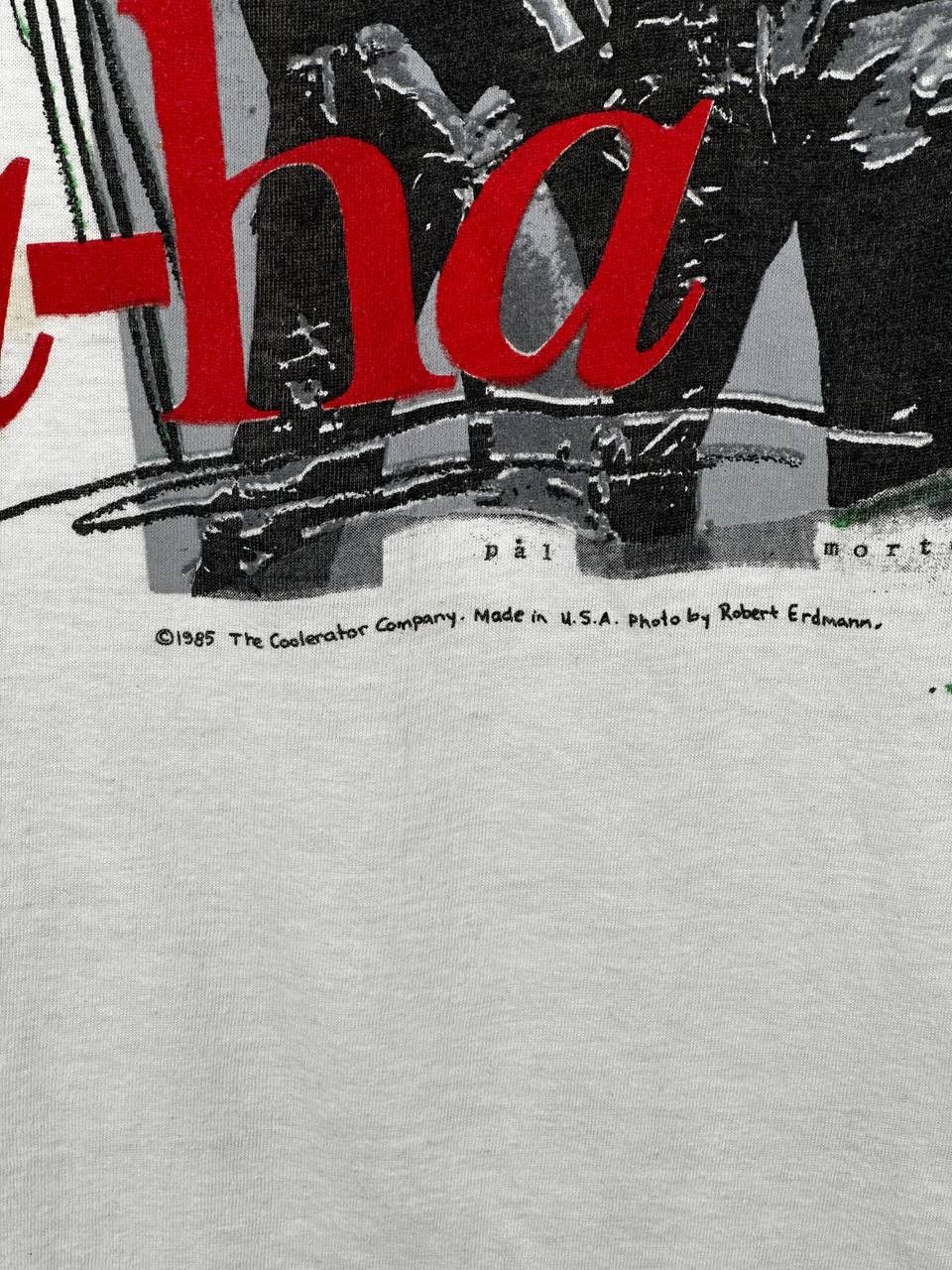 Band Tees Vintage 1985 A-HA Norway Band T Shirt Made in USA Size US L / EU 52-54 / 3 - 6 Thumbnail