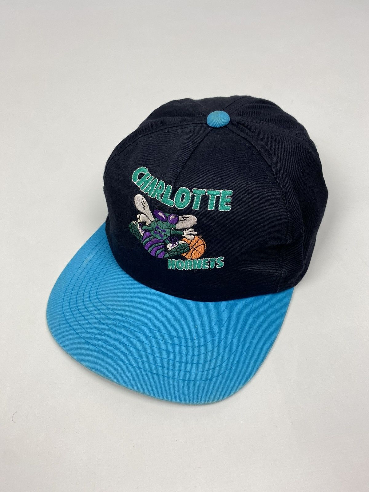 NBA 1990s Vintage Charlotte Hornets Cap Hat Size ONE SIZE - 1 Thumbnail