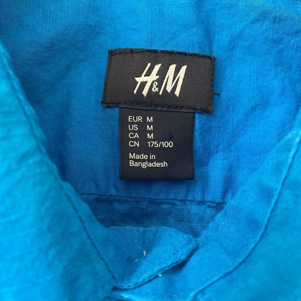 H&M H&M men M Longsleeve button down dress shirt blue Size US M / EU 48-50 / 2 - 3 Thumbnail