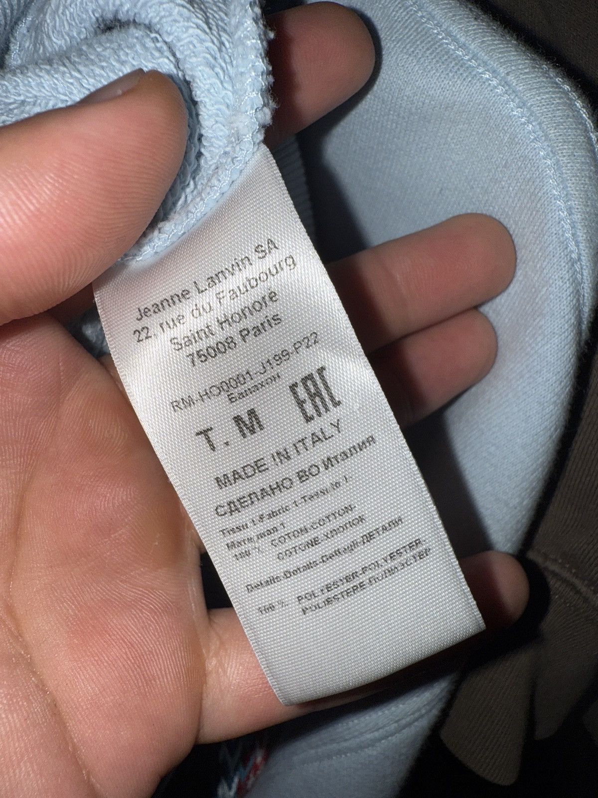 Lanvin Lanvin Light blue embroided lace curb Size US M / EU 48-50 / 2 - 3 Thumbnail