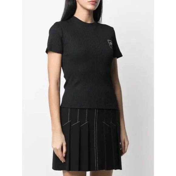 Opening Ceremony Opening Ceremony Box Logo-Print Rib T-Shirt Size XS Womens Size XS / US 0-2 / IT 36-38 - 12 Thumbnail