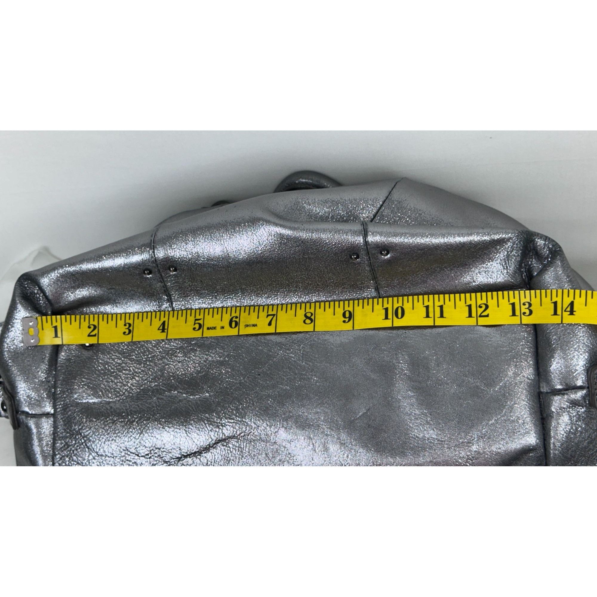 Kenneth Cole Kenneth Cole New York Metallic Silver Leather Shoulder Bag M Size ONE SIZE - 9 Thumbnail