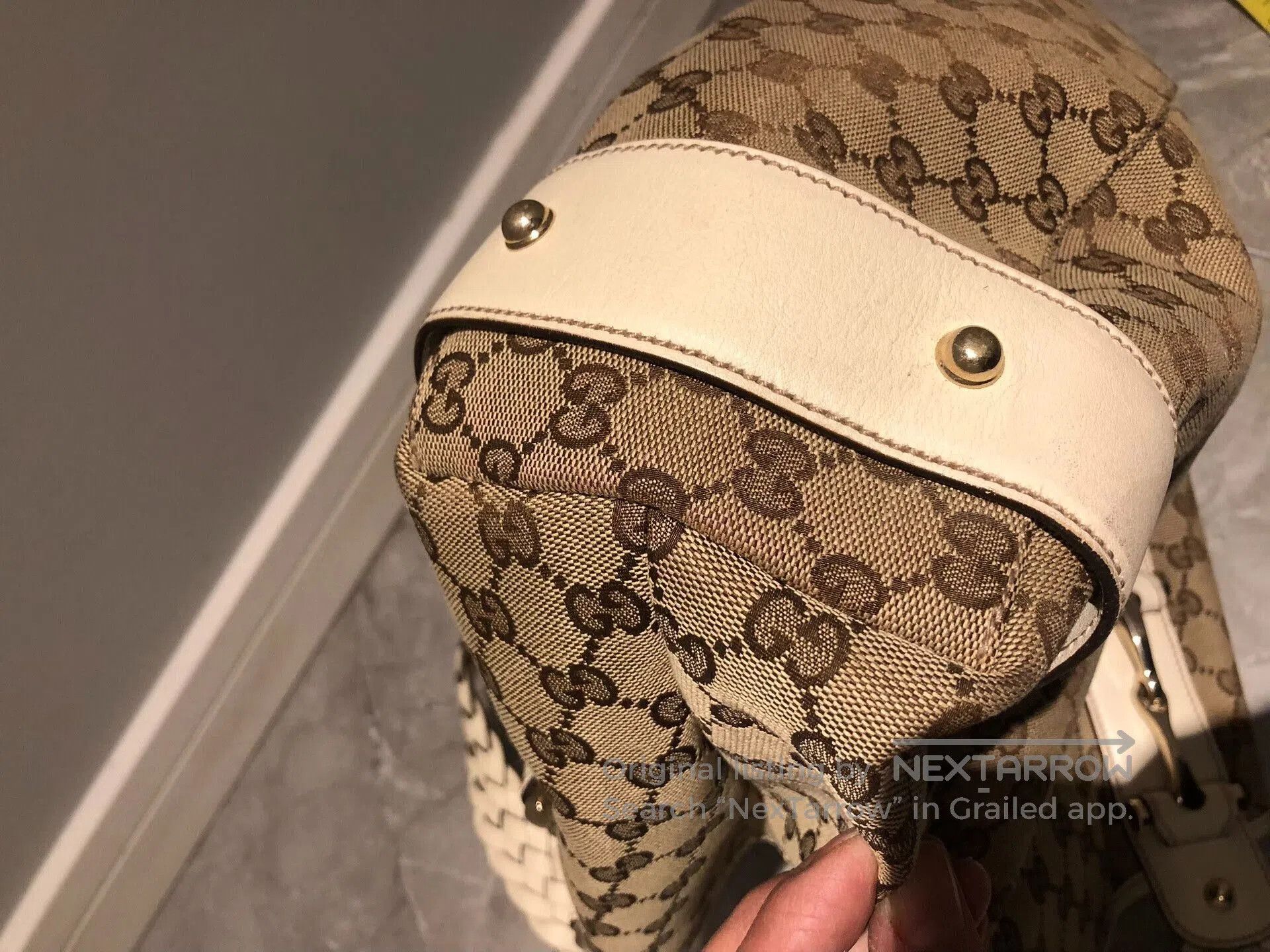 Gucci Gucci Monogram Woven Tote Bag. Size ONE SIZE - 7 Thumbnail