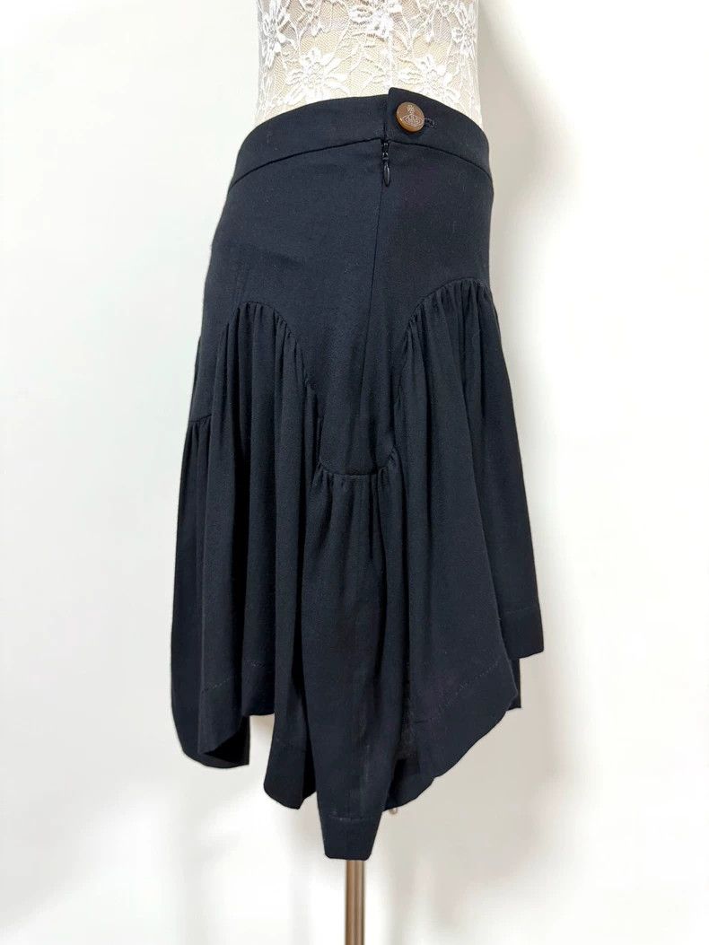 Vivienne Westwood Vivienne Westwood size3 Black wavy irregular pleated half s Size 28" / US 6 / IT 42 - 6 Thumbnail