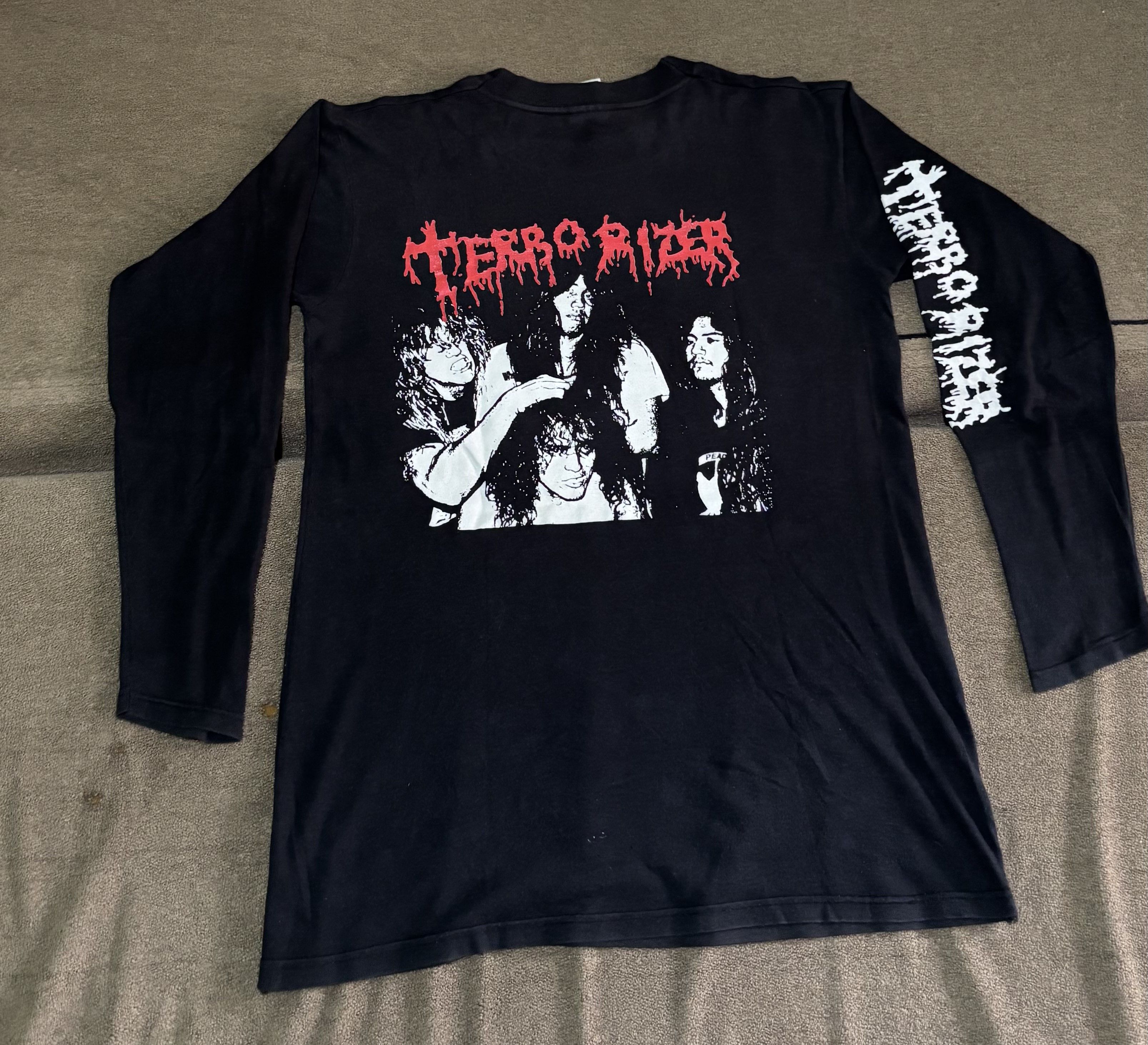 Vintage Vintage Terrorizer "World Downfall" Long Sleeve Shirt Size US M / EU 48-50 / 2 - 3 Thumbnail