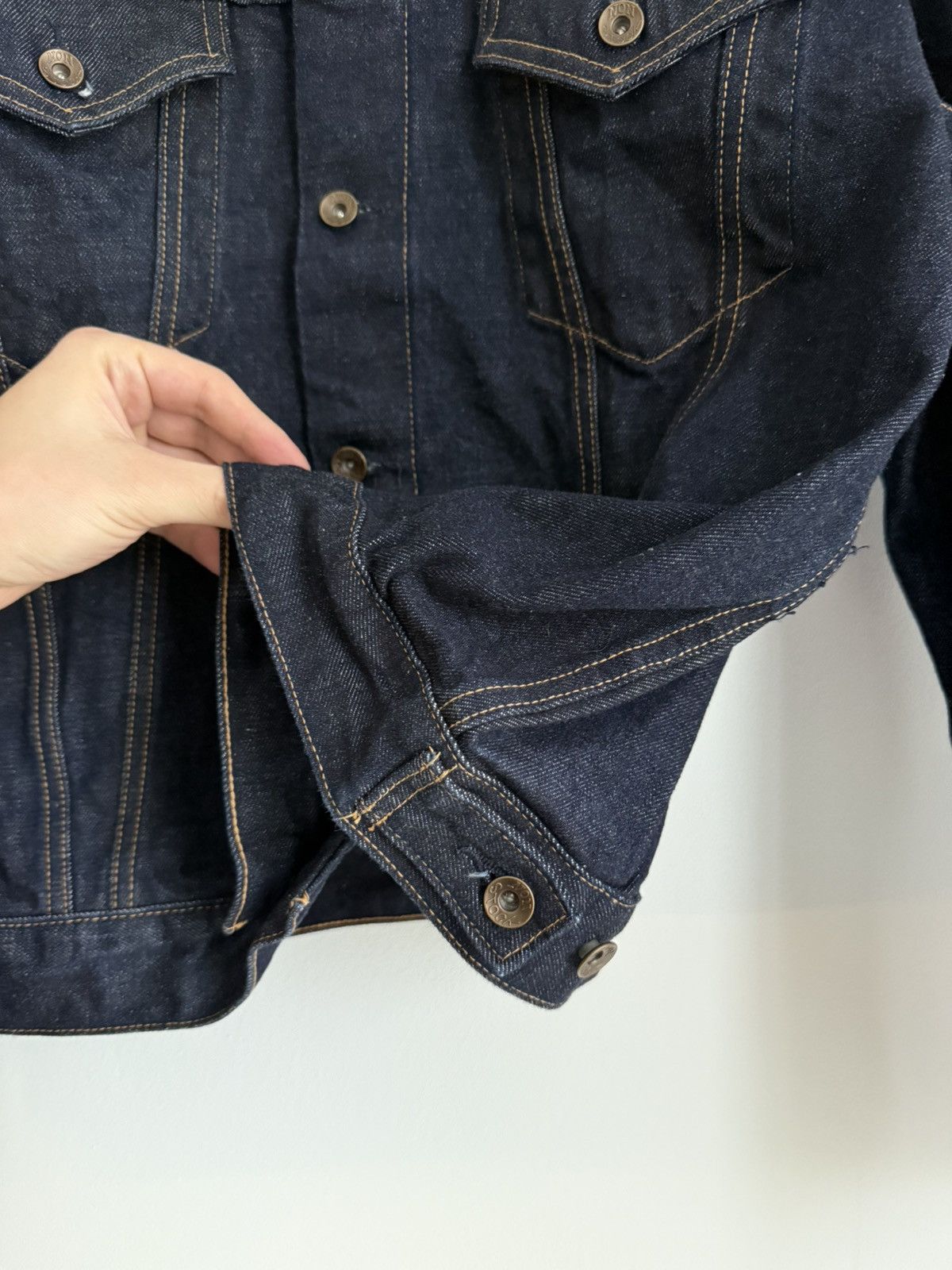 Bronson MFG. CO. Bronson Non Stock Selvedge Japan 🇯🇵 MFG.CO. Denim Jacket Sz M Size US L / EU 52-54 / 3 - 7 Thumbnail