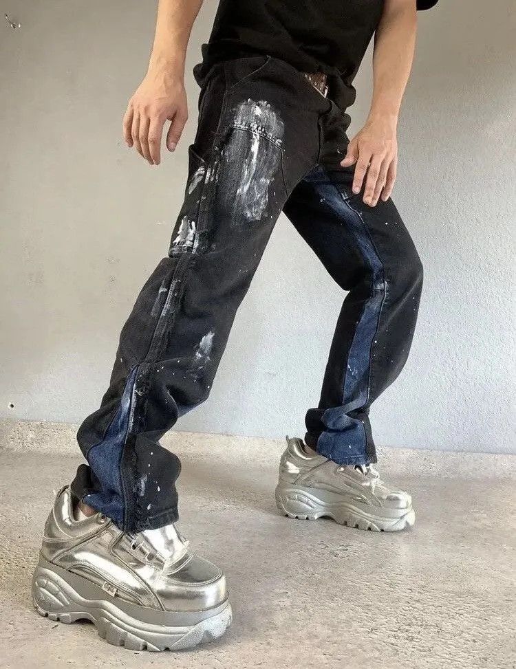 Affliction × Le Grande Bleu (L.G.B.) Watanabe Style G Star Raw Bondage GOA Pants Cargo Size US 31 - 1 Thumbnail
