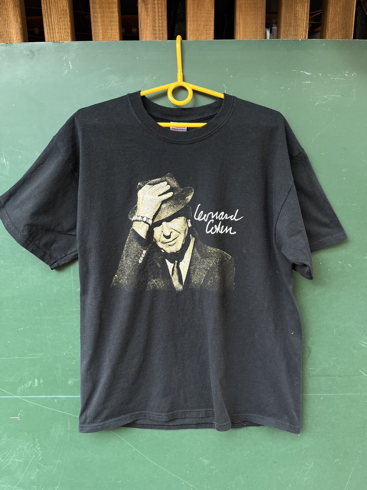Vintage Leonard Cohen European Tour 2012 Music Tee 90's Size US L / EU 52-54 / 3 - 1 Thumbnail