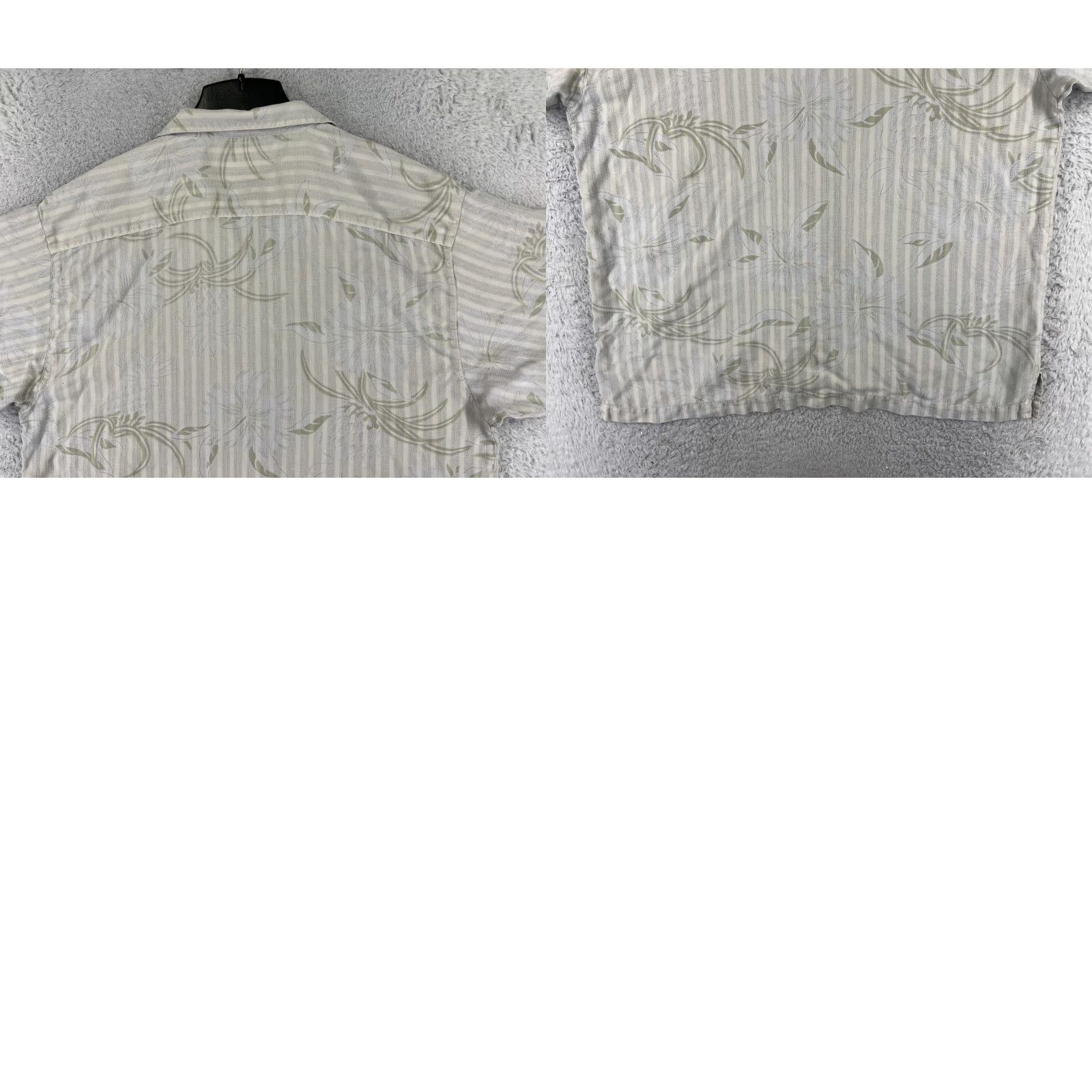 Tommy Bahama VINTAGE Tommy Bahama Shirt Men Extra Large Gray Floral Beach Resort Hawaiian Size US XL / EU 56 / 4 - 9 Thumbnail