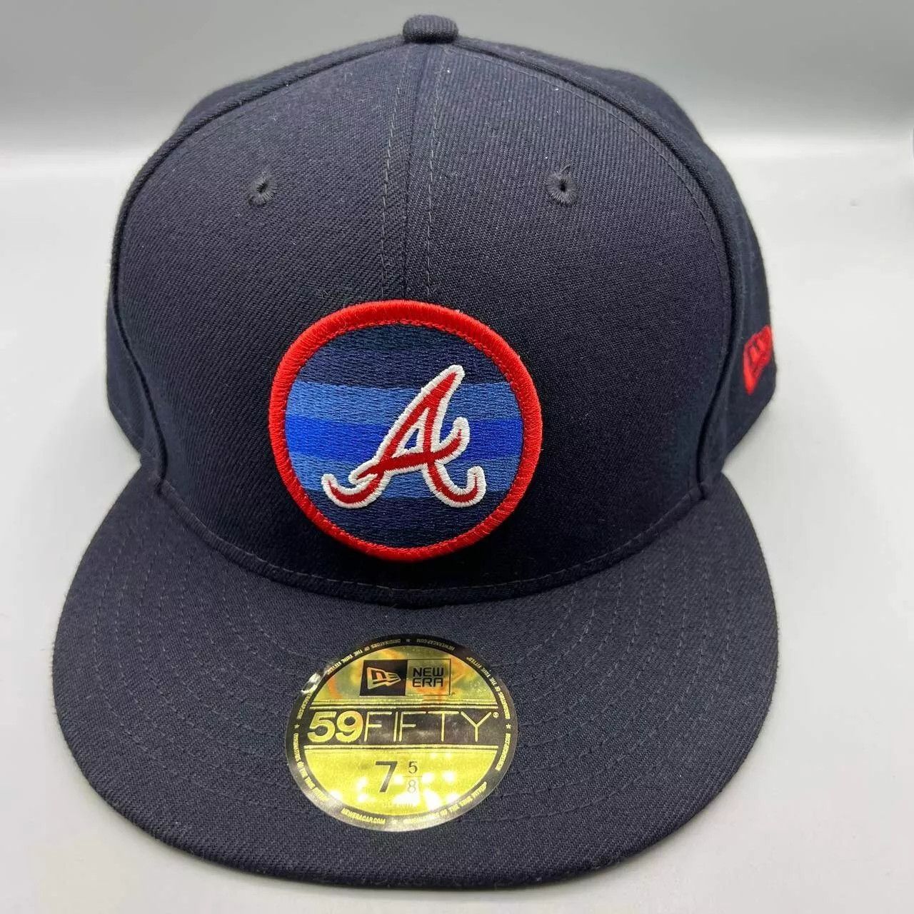 New Era Atlanta Braves Hat Men 7 5/8 59Fifty New Era MLB Fitted Cap Size ONE SIZE - 1 Thumbnail