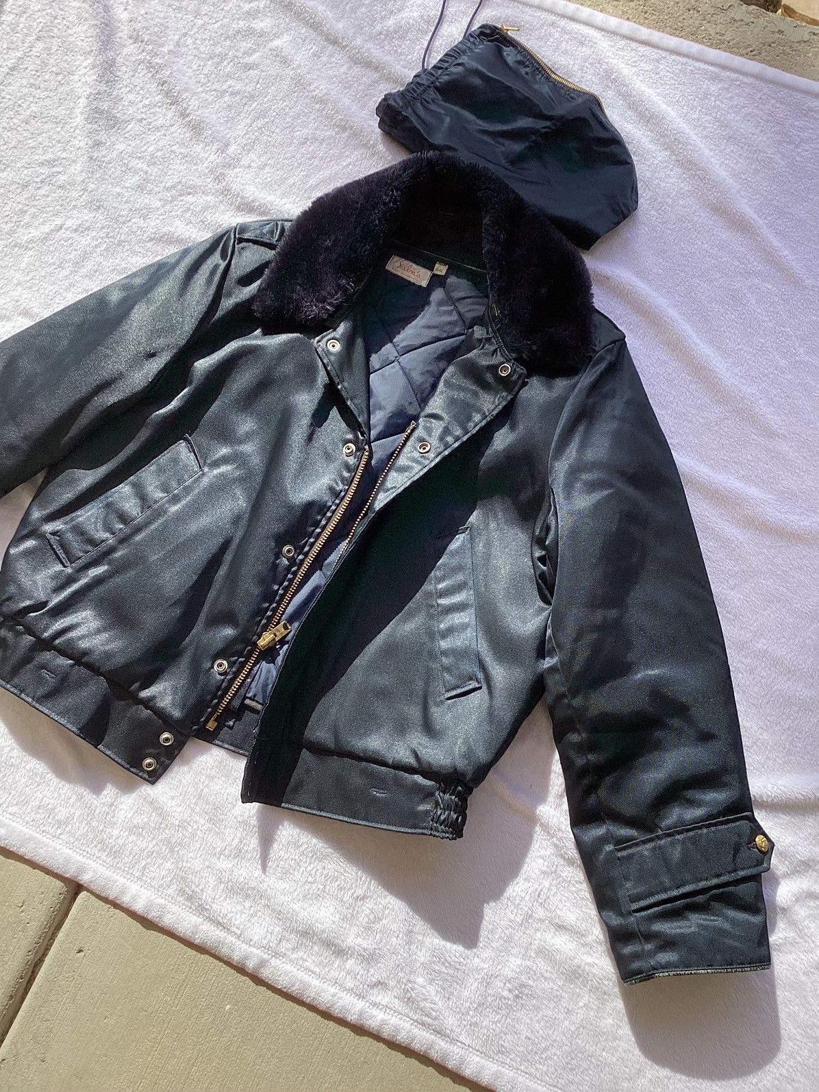 Saba × Vintage Vtg 70s/ 80s Saba East Bakerfield size 44L jacket fur collar Size US XL / EU 56 / 4 - 2 Thumbnail