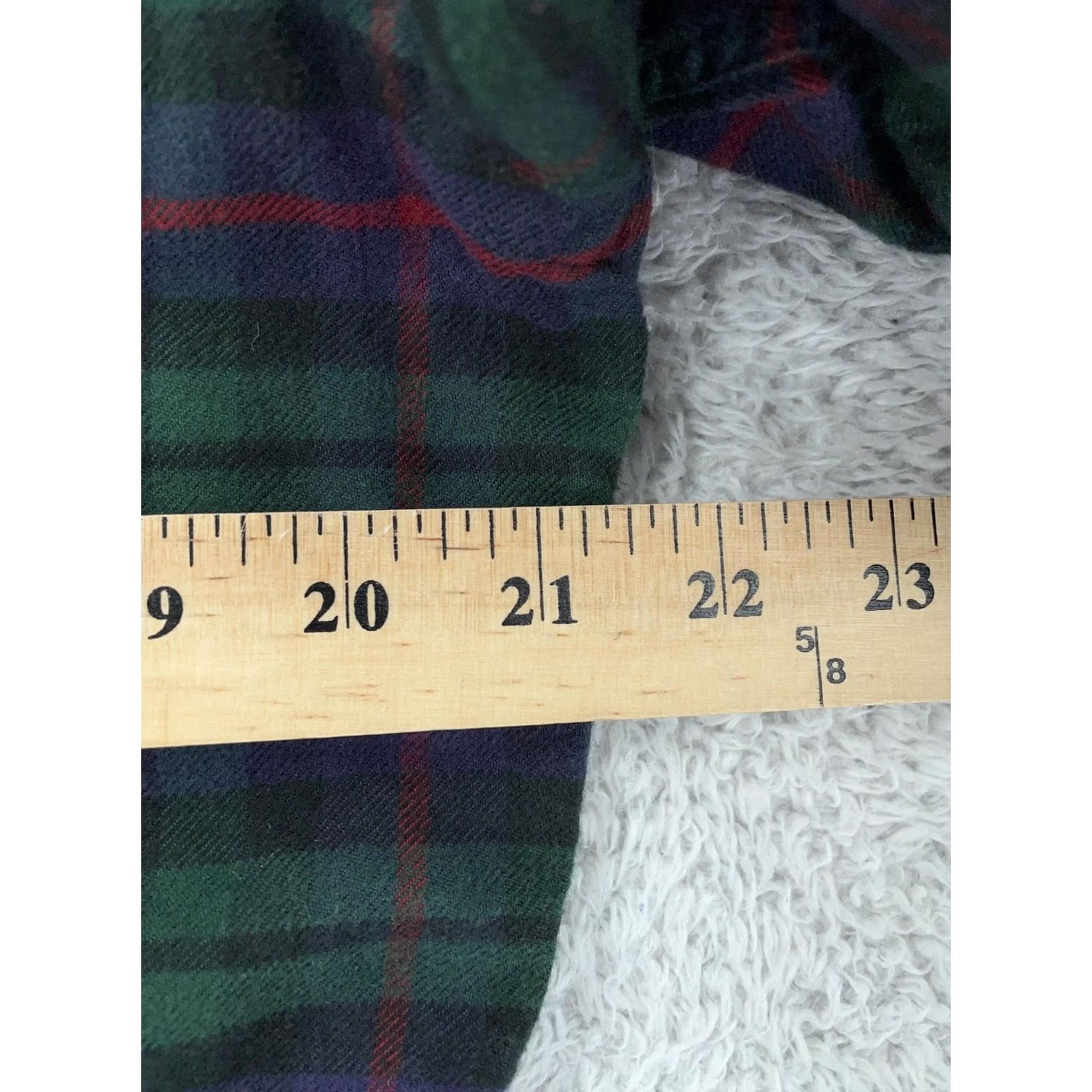 UNTUCKit UNTUCKit Shirt Mens Medium Green Navy Plaid Collared Button Down Flannel 100% Cotton Casual Long Sleeve Vintage No Size US M / EU 48-50 / 2 - 4 Thumbnail