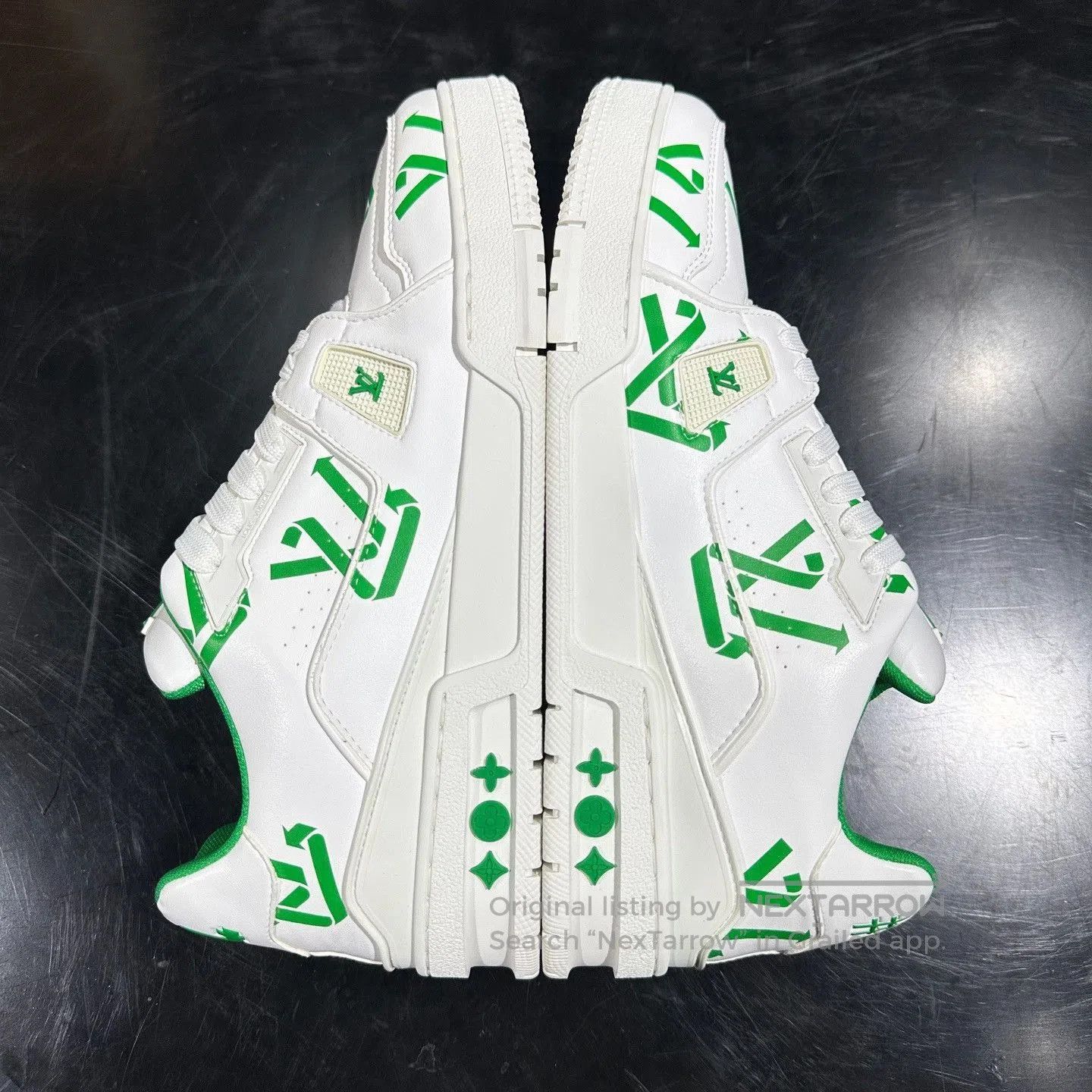 Louis Vuitton Louis Vuitton Trainer White Green Sneakers. Size US 8.5 / EU 41-42 - 7 Thumbnail