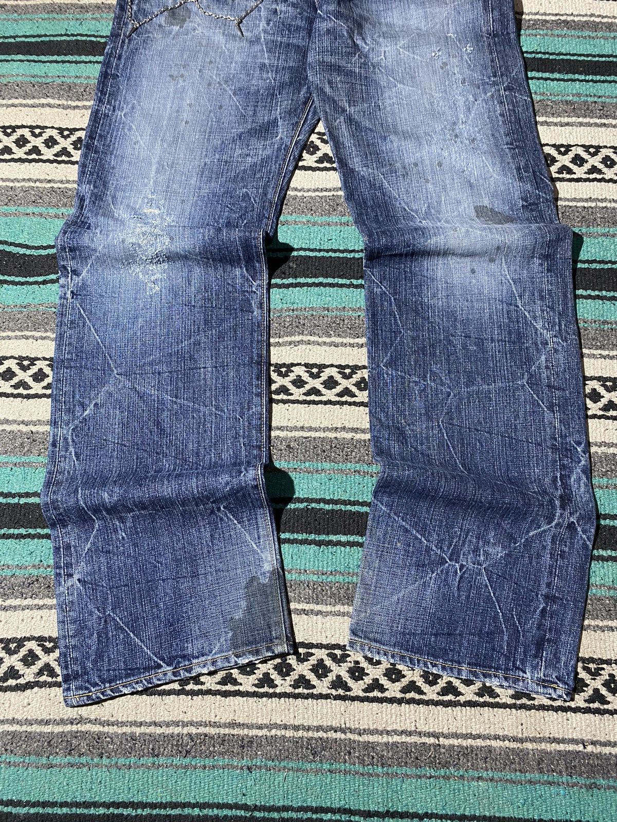 If Six Was Nine Crazy! Eternal Japan Acid Wash Denim Size US 34 / EU 50 - 4 Thumbnail