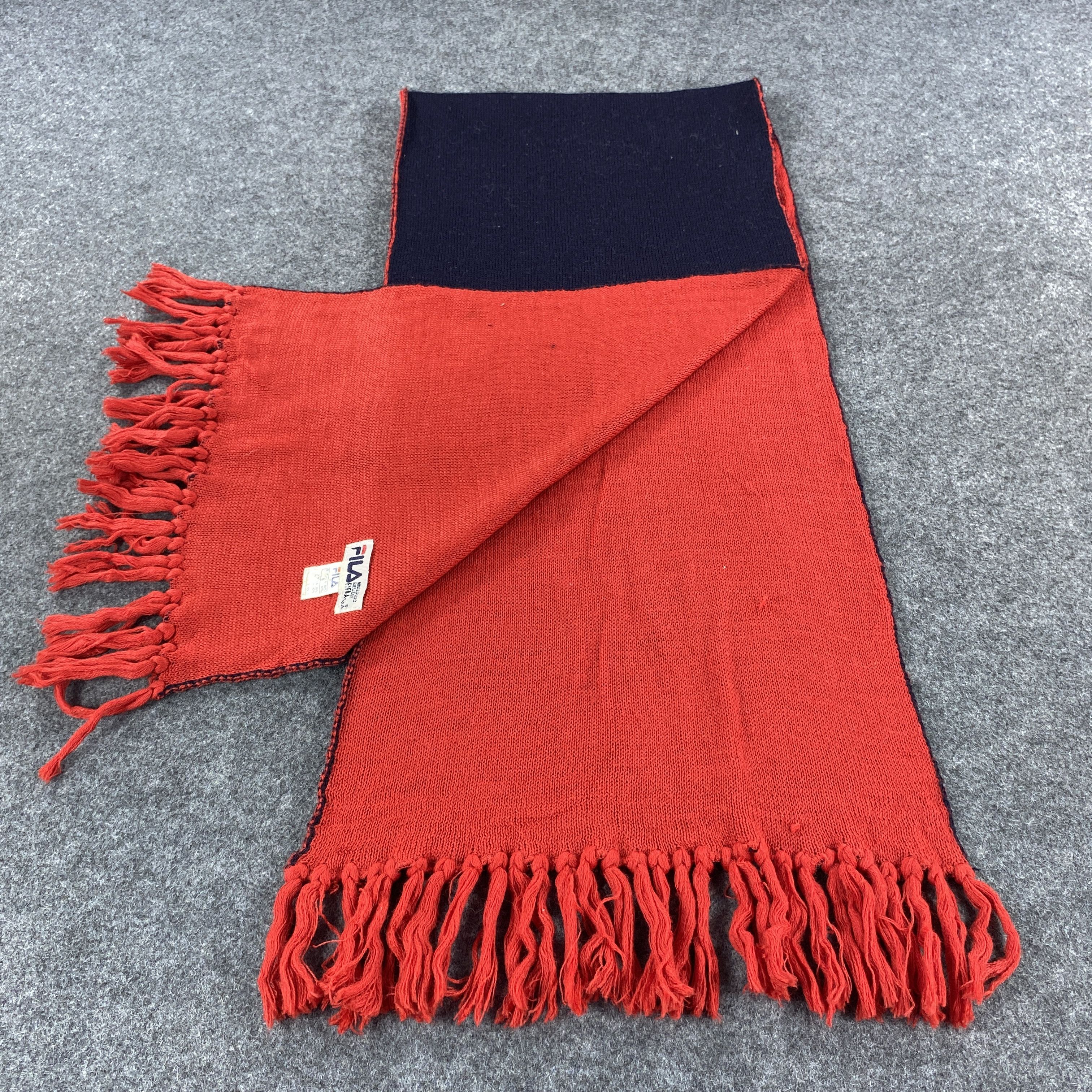 Fila × Vintage FILA Scarf # Muffler # Neckwear # D431 Size ONE SIZE - 6 Thumbnail