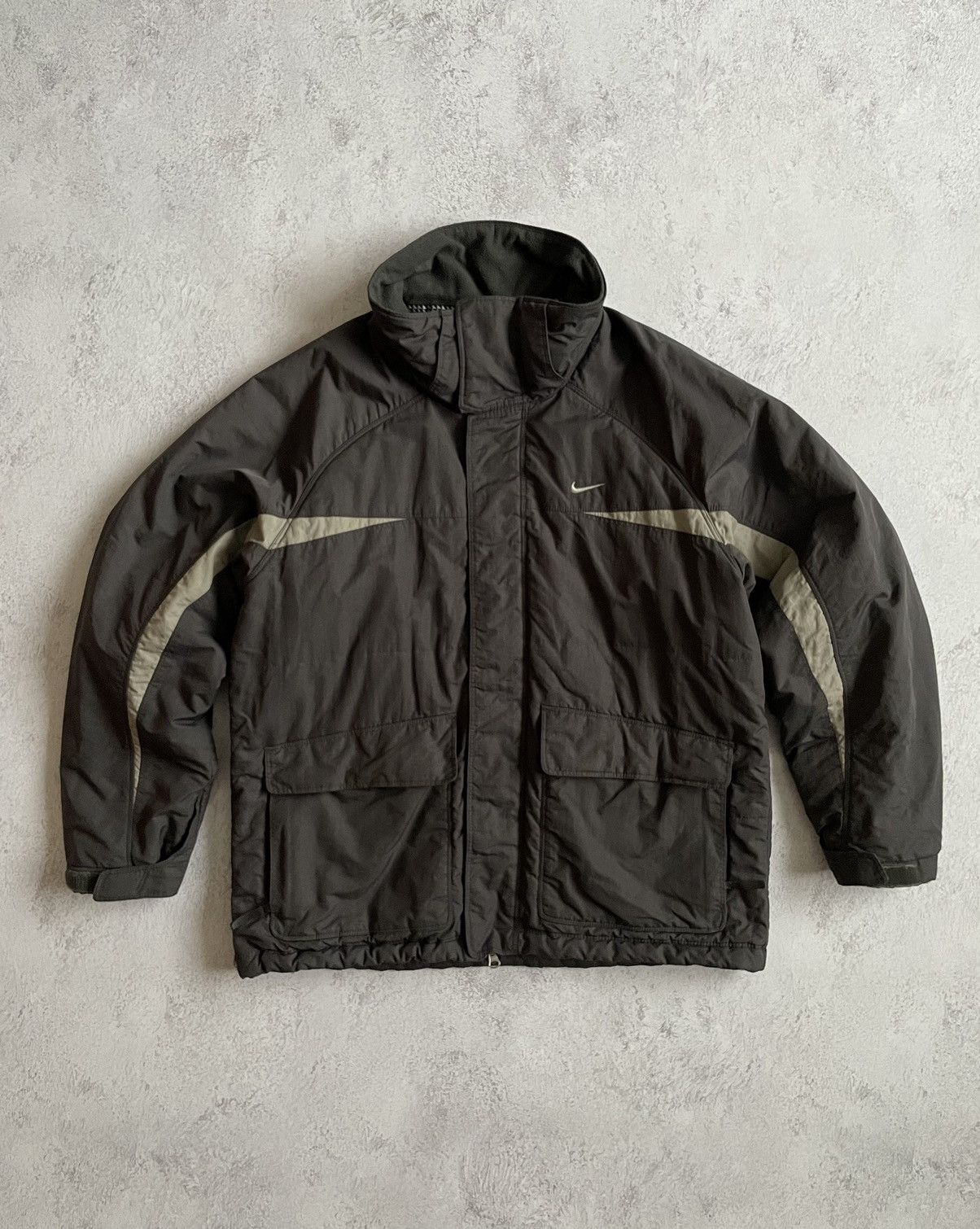 Nike Vintage Y2K Nike Big Logo Swoosh Puffer Jacket 00s Size M Size US M / EU 48-50 / 2 - 1 Thumbnail